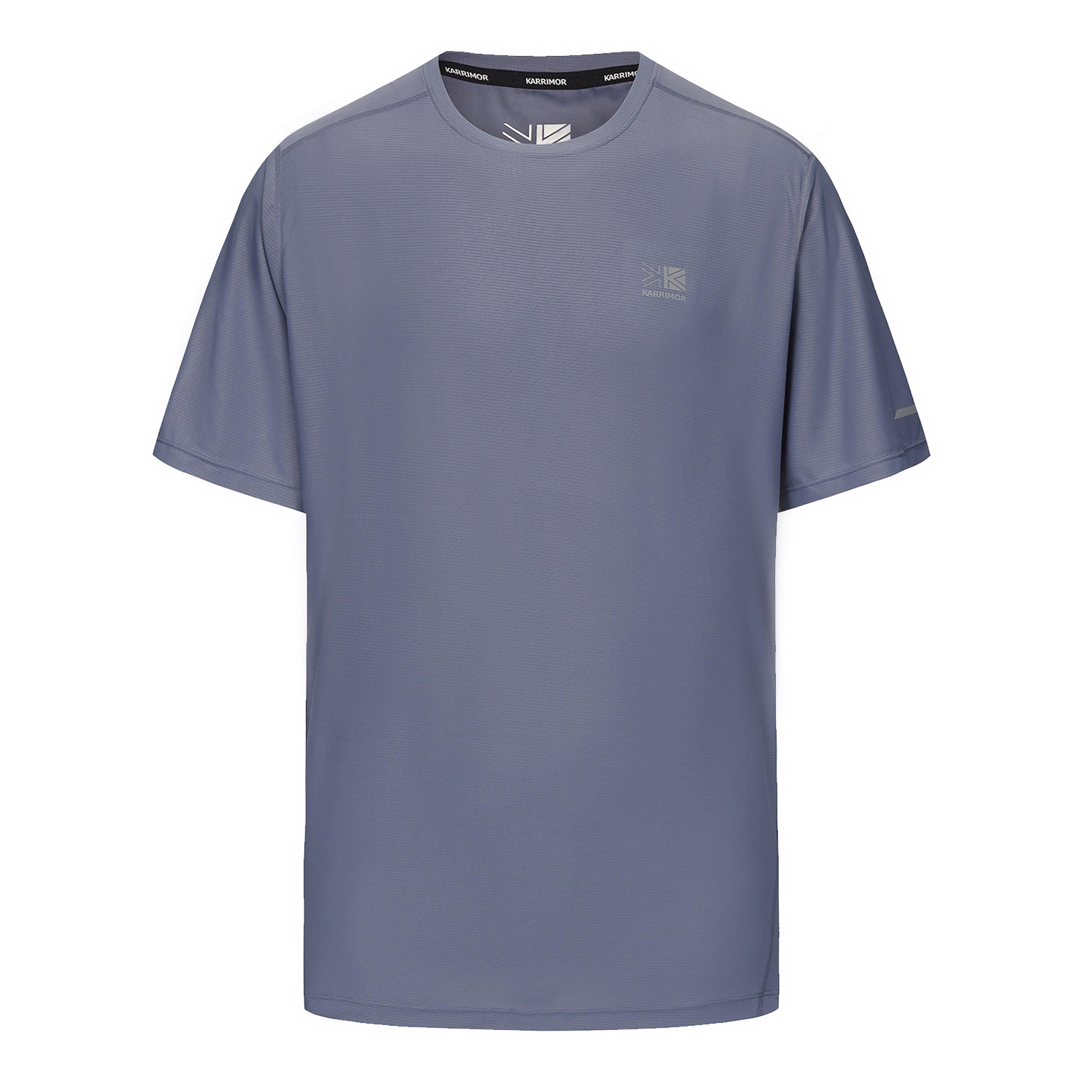Karrimor Men's Run Short Sleeve T Shirt - Stone Grey - XL