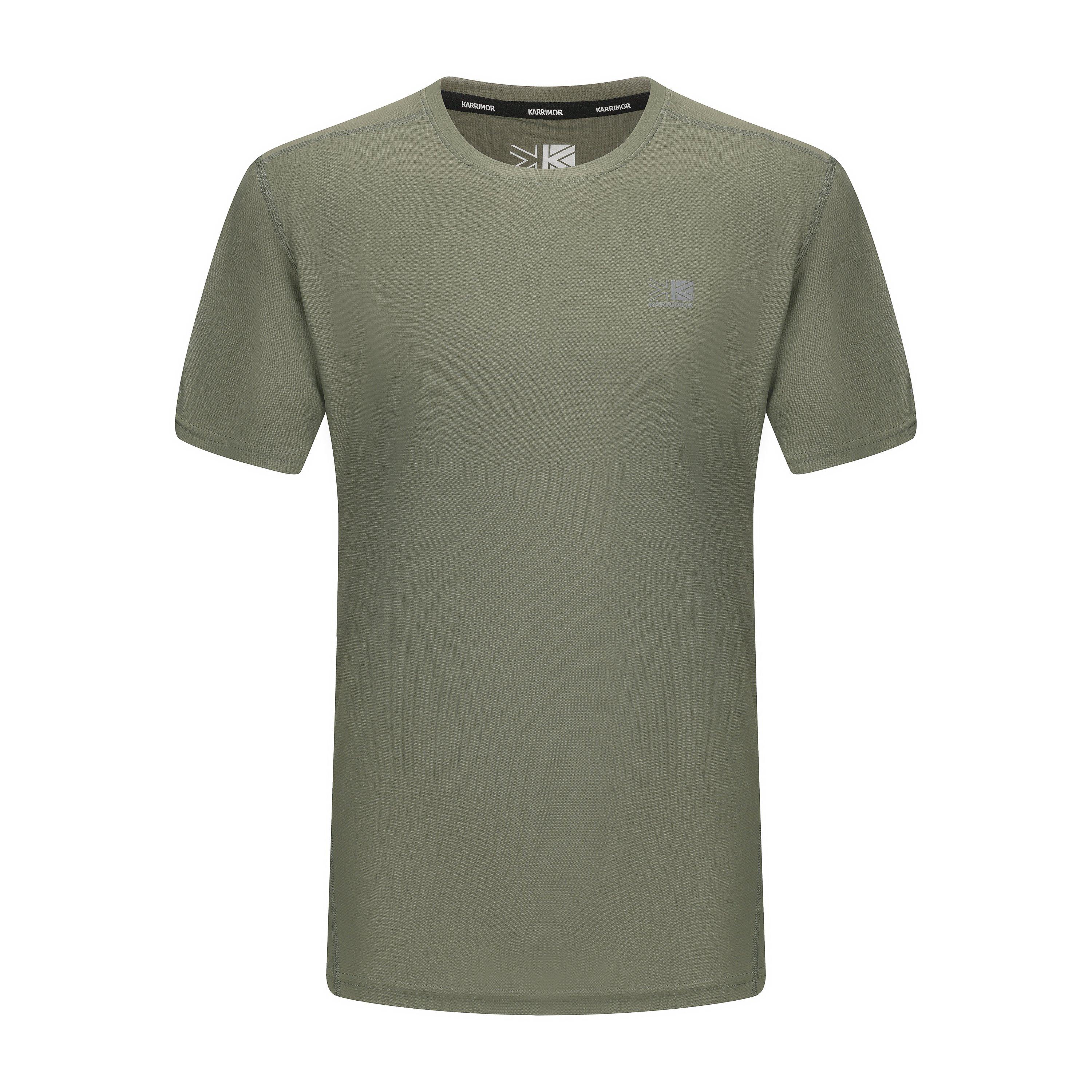 Karrimor Men's Run Short Sleeve T Shirt - Khaki - S