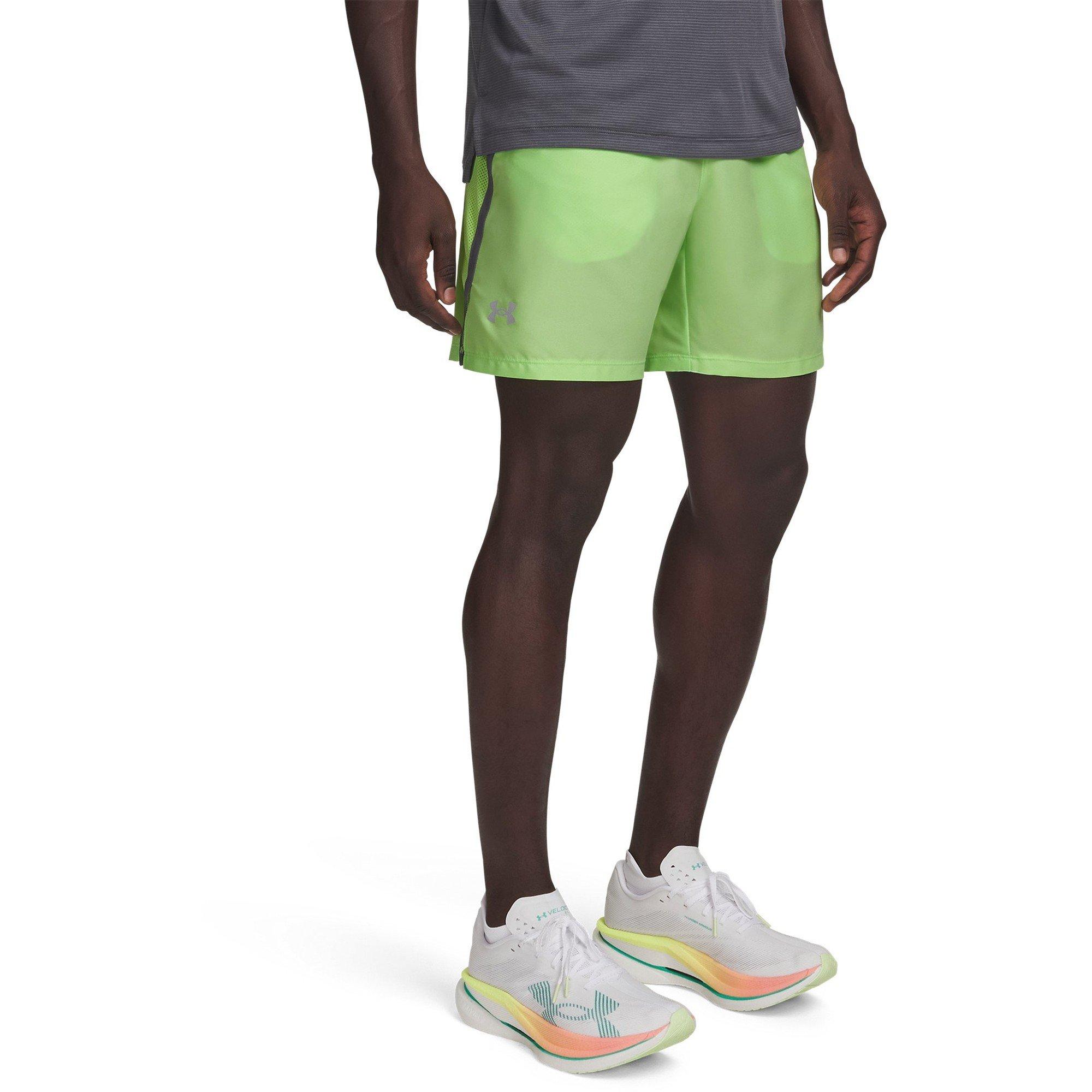 Lime/Castl/Ref - Under Armour - Men's Performance Running Shorts - 1