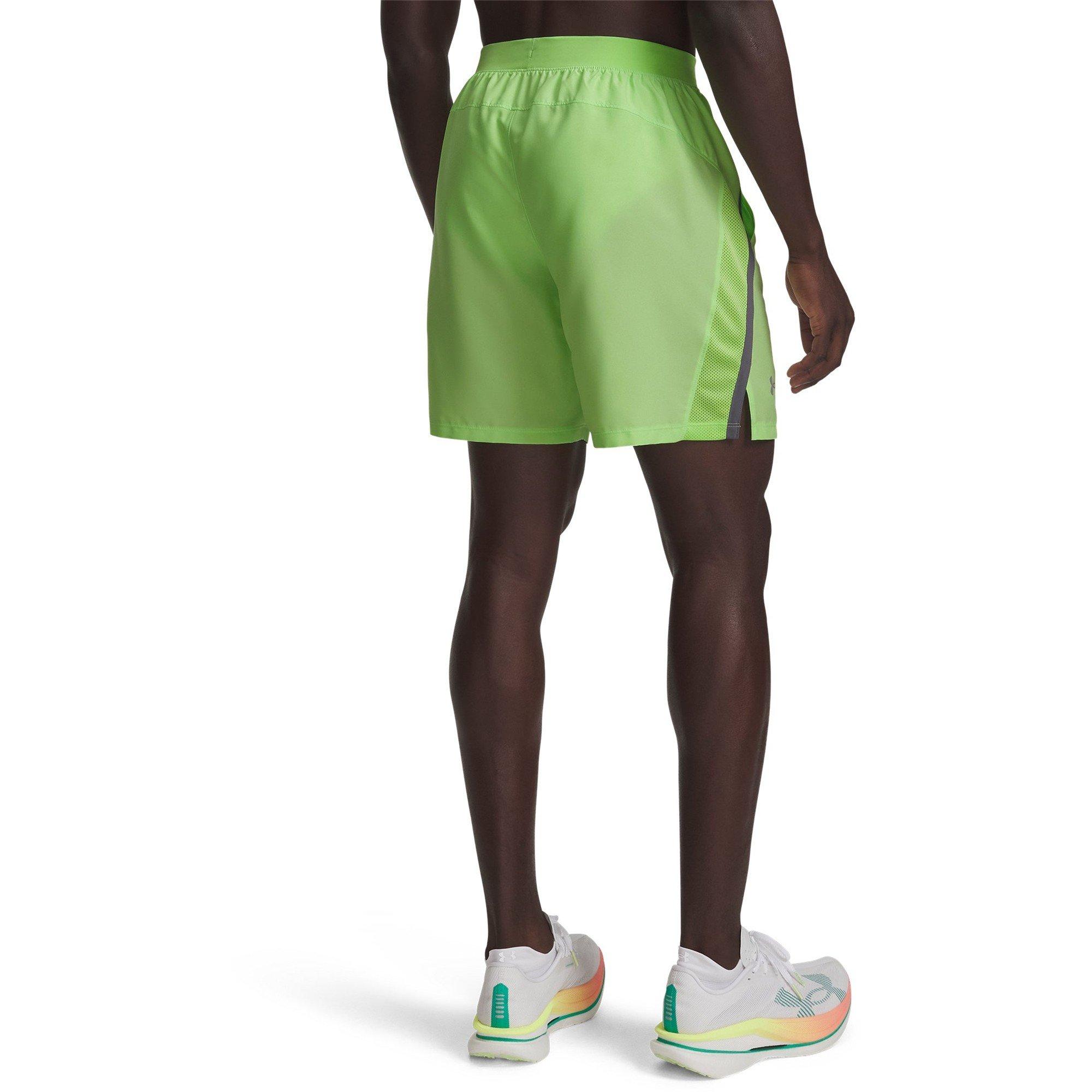 Lime/Castl/Ref - Under Armour - Men's Performance Running Shorts - 2