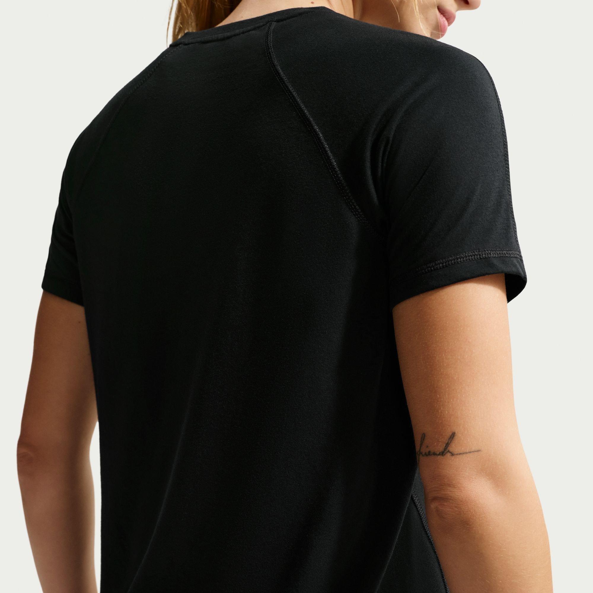 Zwart/Wit - Nike - Women's Short Sleeve Running T-Shirt - 2
