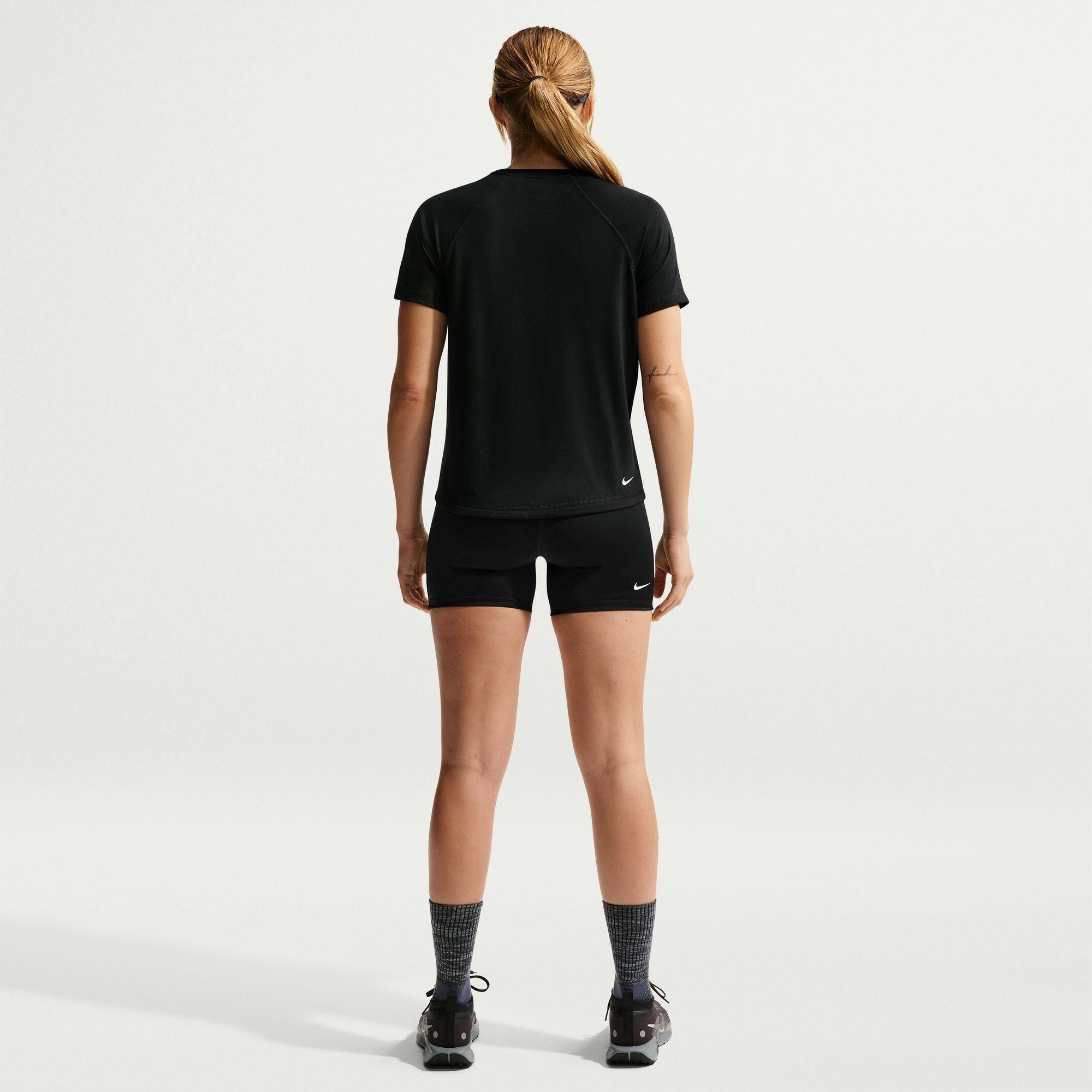 Zwart/Wit - Nike - Women's Short Sleeve Running T-Shirt - 4