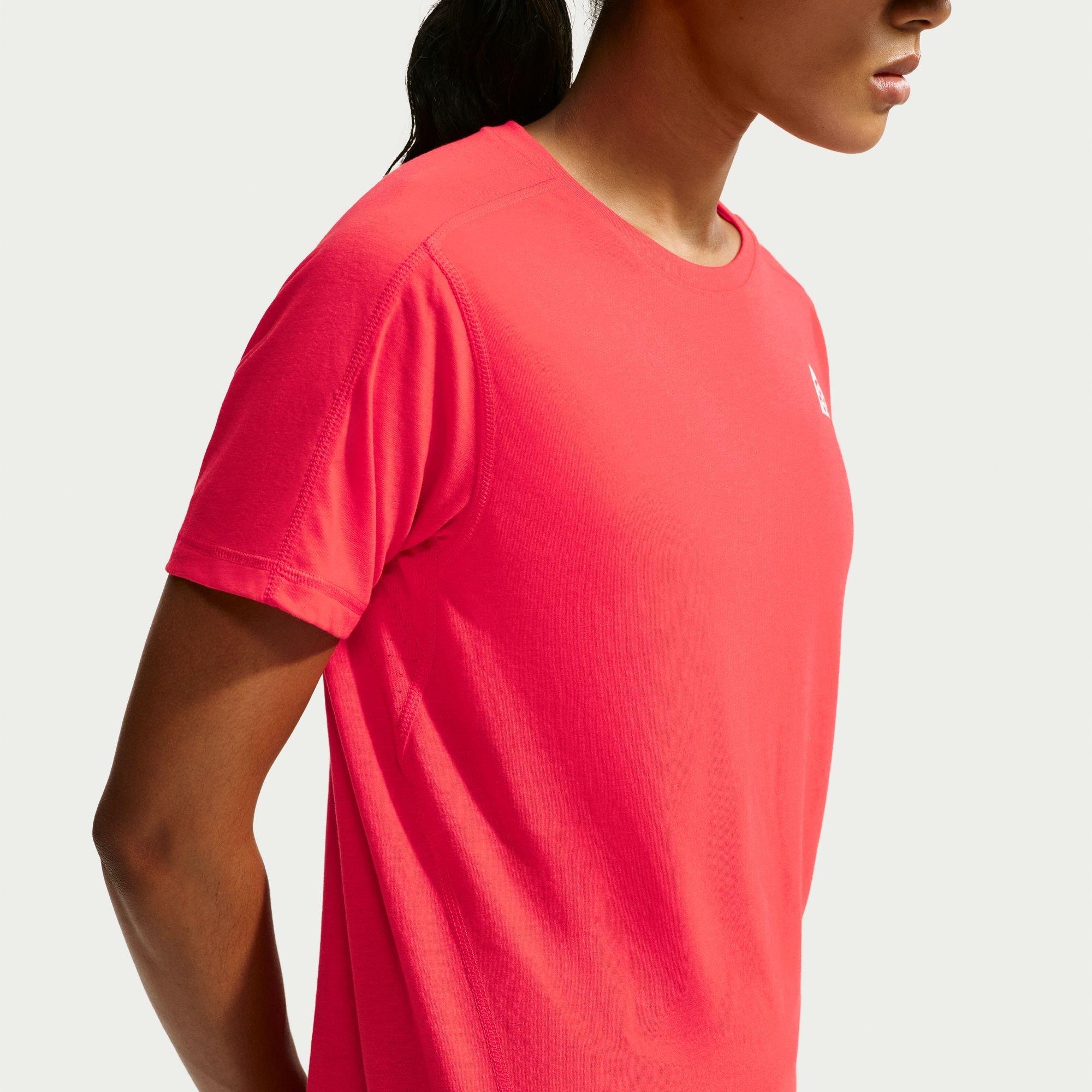 Crimson/White - Nike - Women's Short Sleeve Running T-Shirt - 2