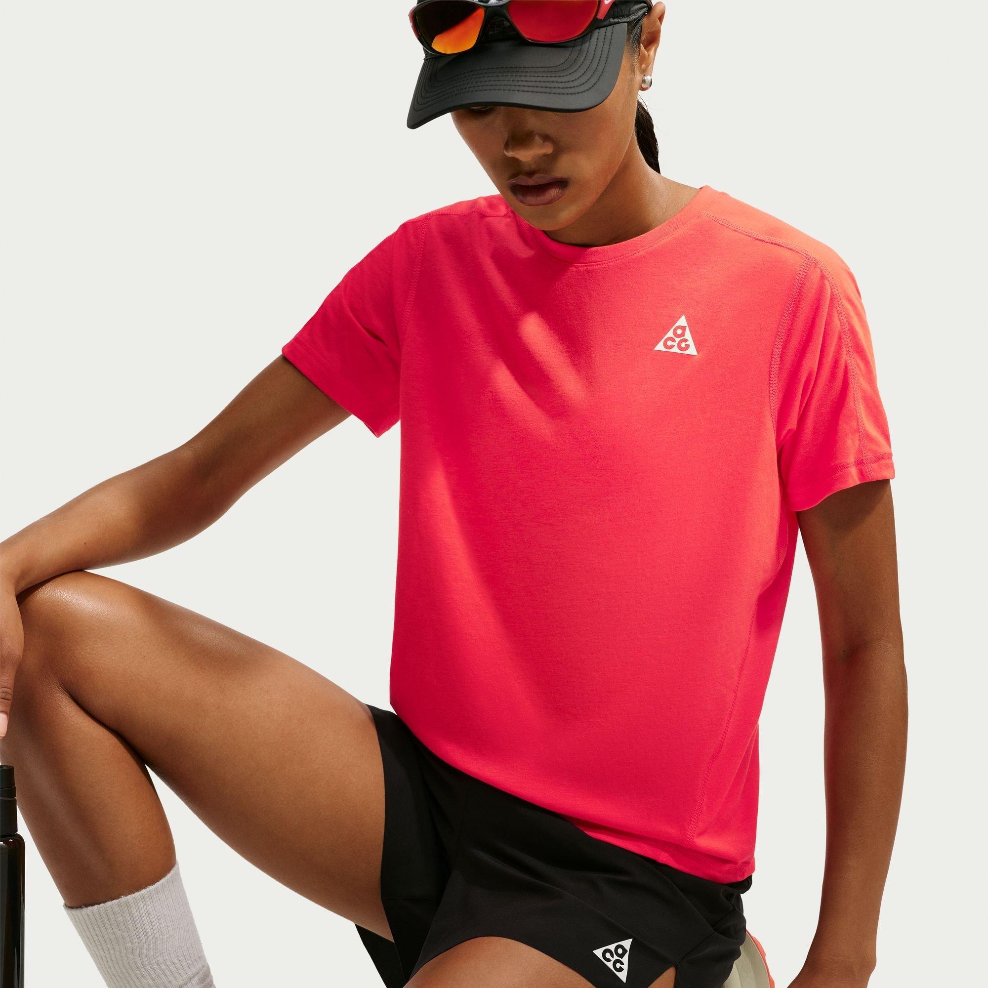 Crimson/White - Nike - Women's Short Sleeve Running T-Shirt - 3