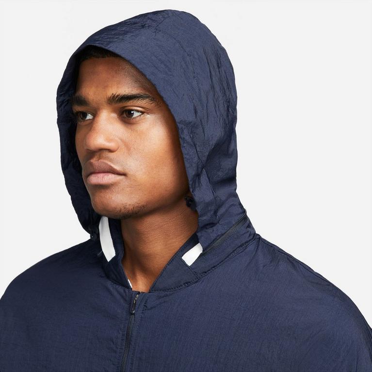 Obsidienne sombre - Nike - Selected Homme hoodie with front pocket in white - 3