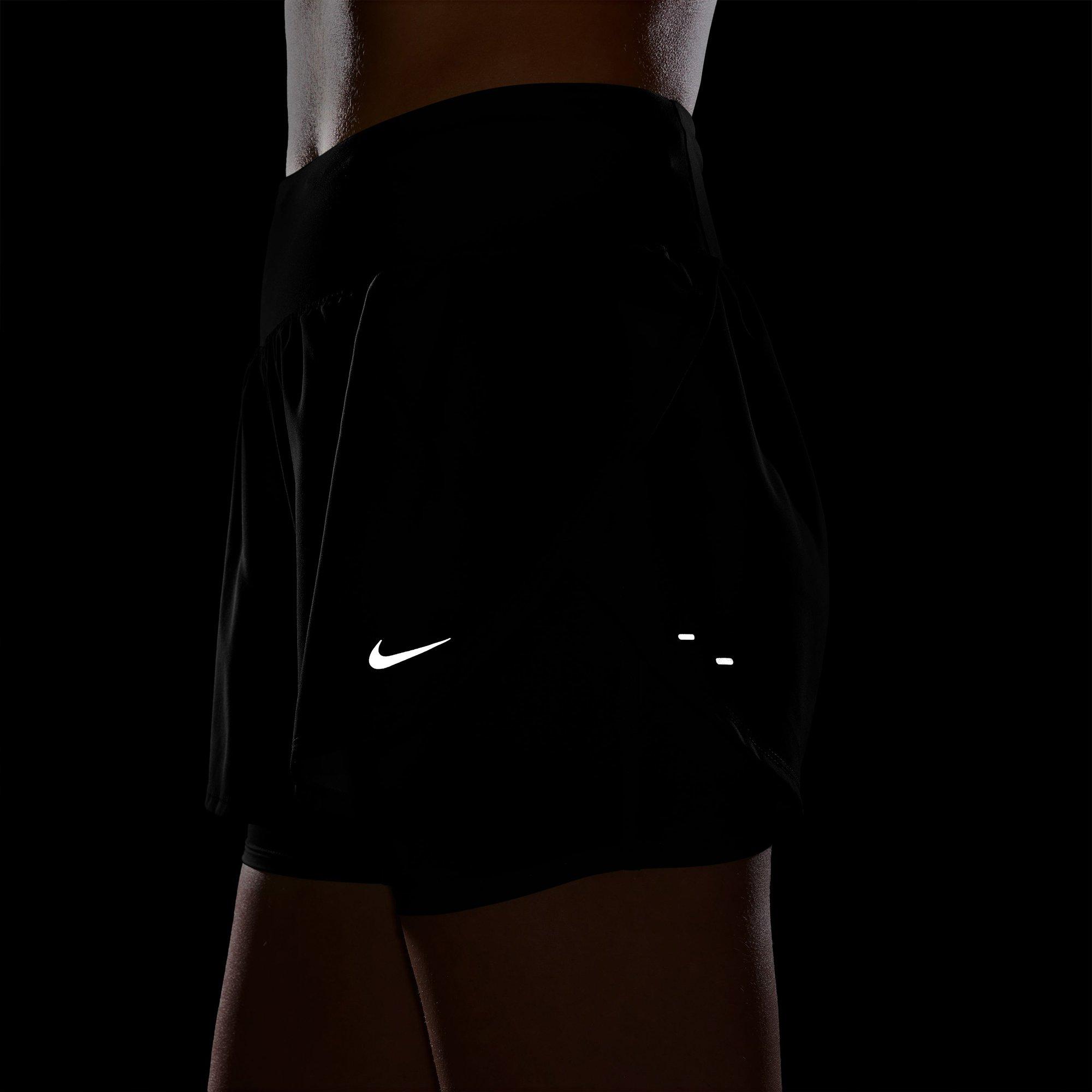 Black/R.Silver - Nike - Women's 2-in-1 Running Shorts - 5