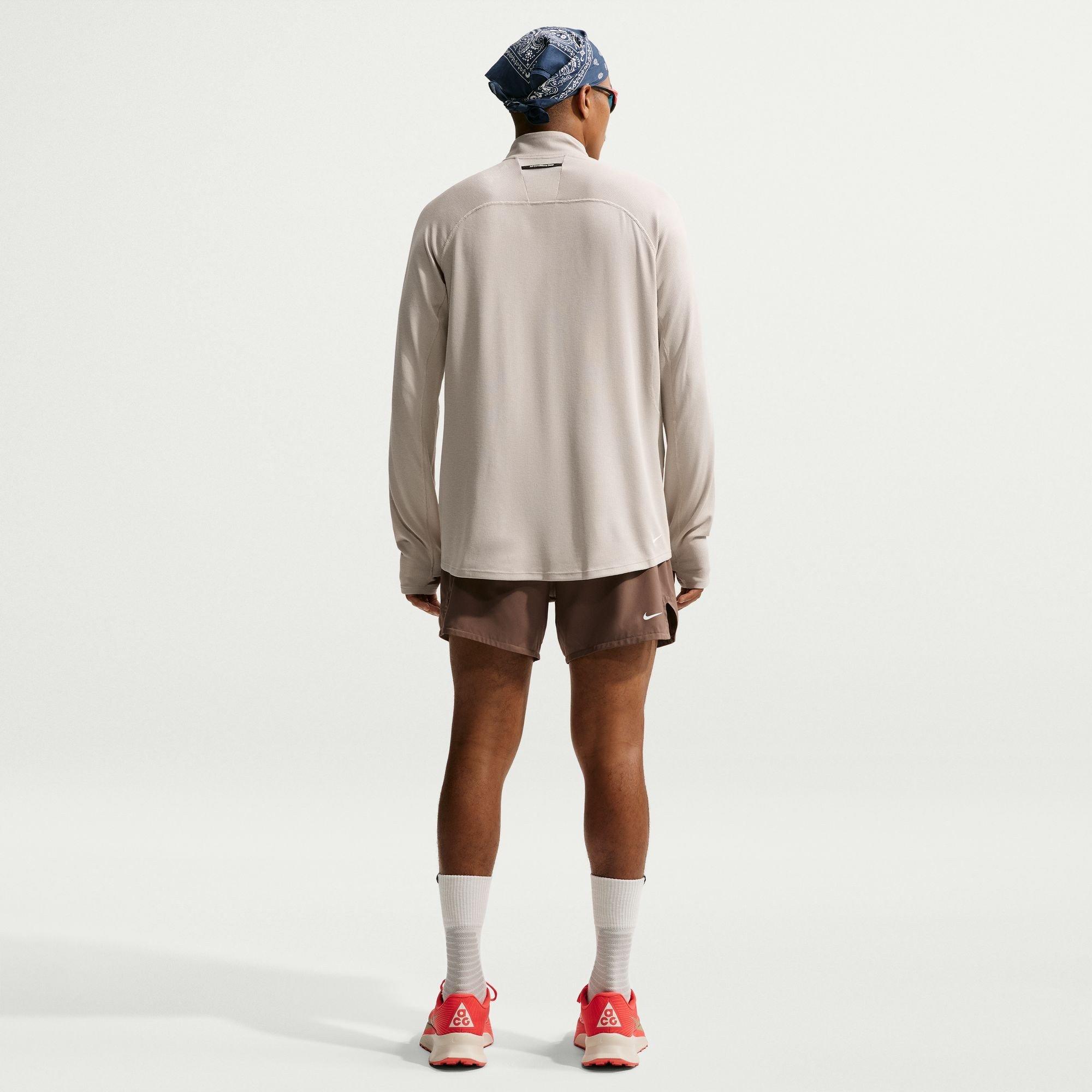 Cream/White - Nike - Men's Trail Long Sleeve Running Top - 5