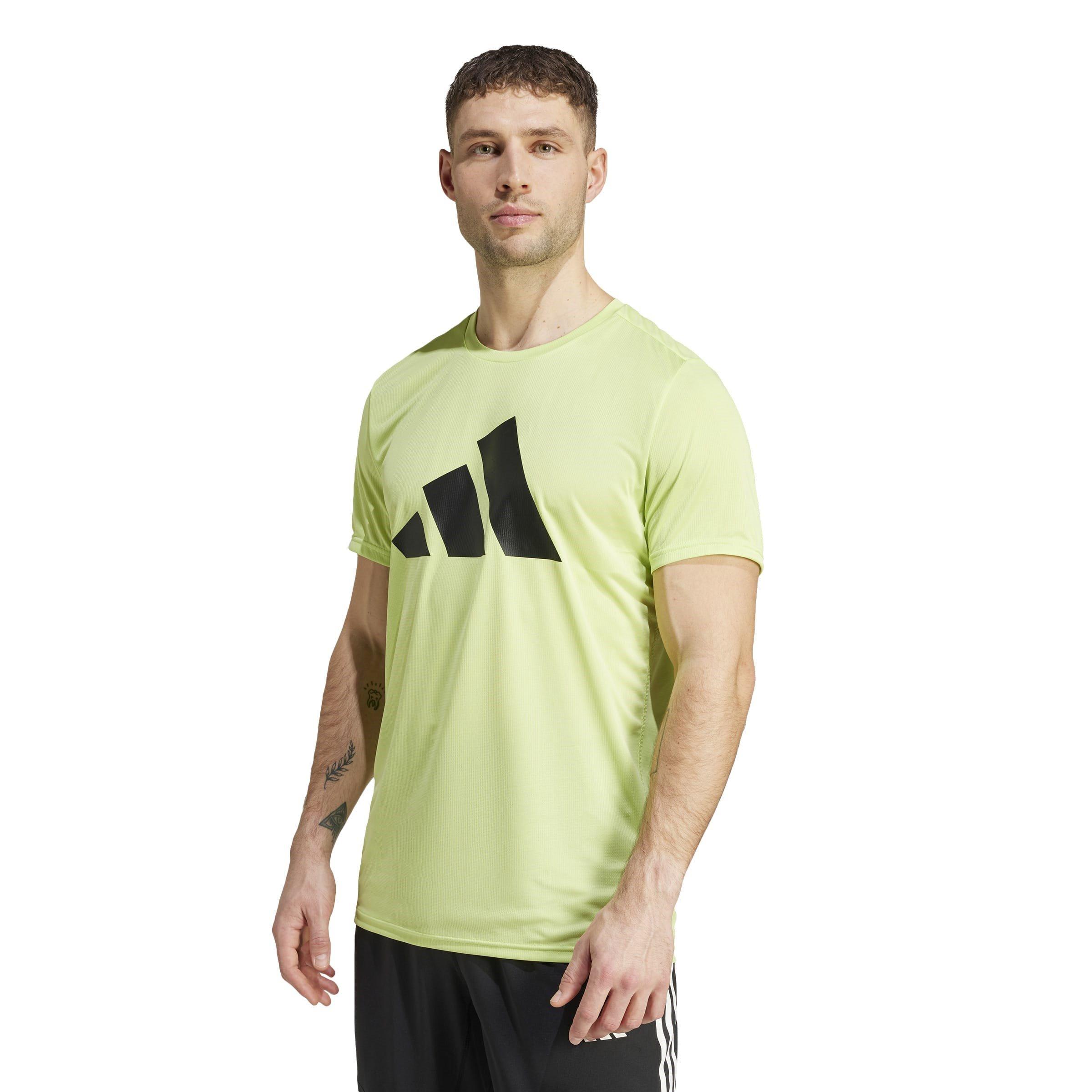 Pulse Lime - adidas - Run It Mens Running T Shirt - 2