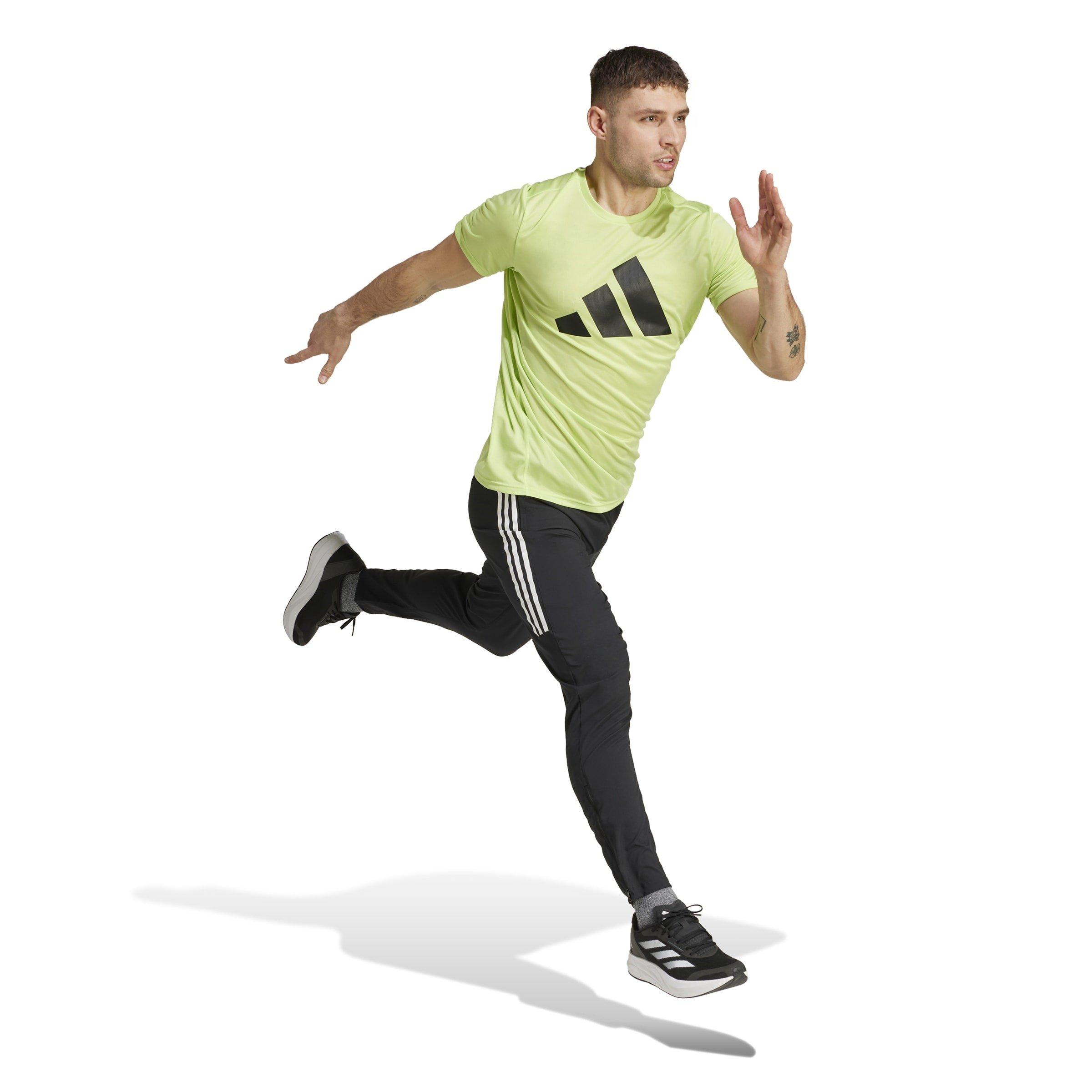 Pulse Lime - adidas - Run It Mens Running T Shirt - 4