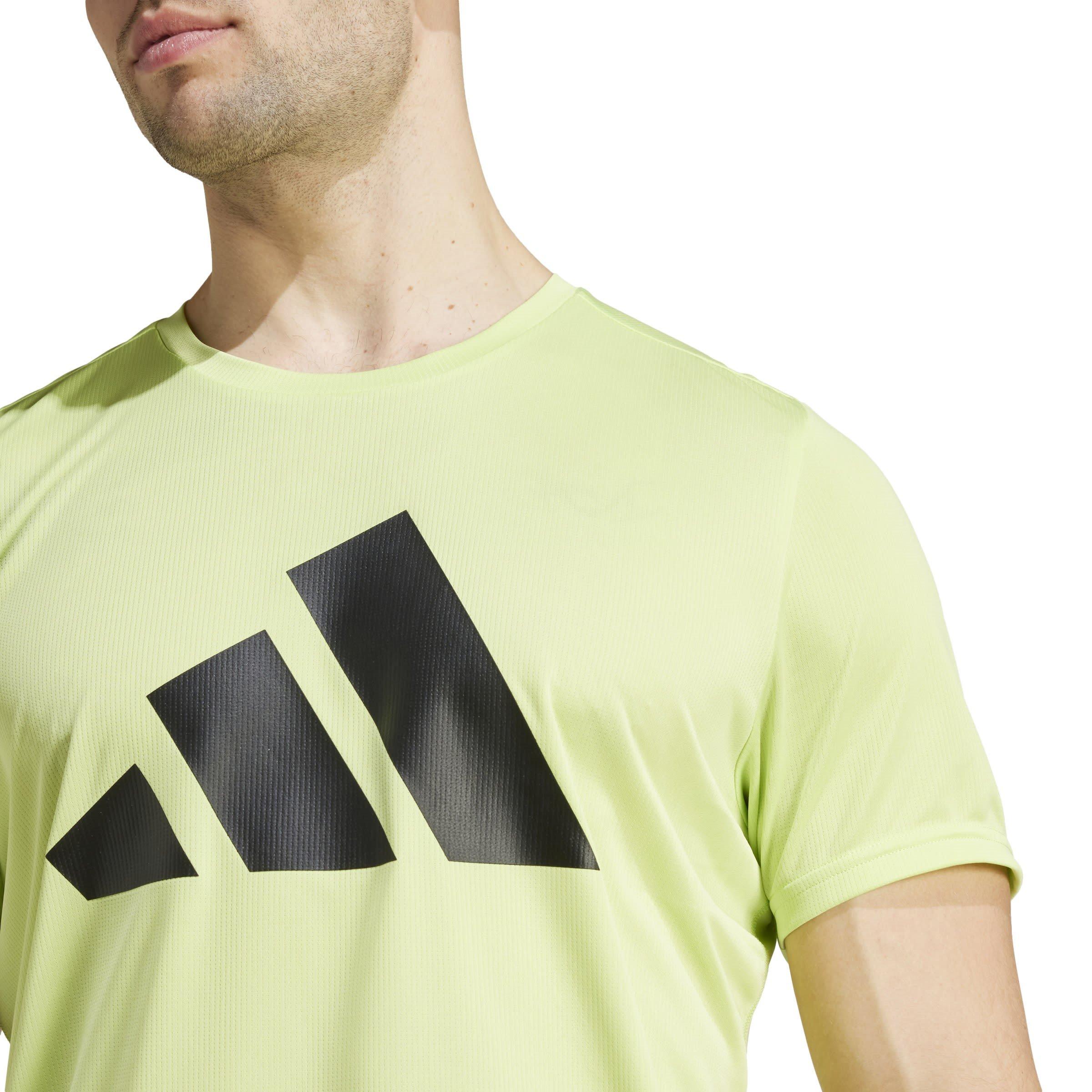Pulse Lime - adidas - Run It Mens Running T Shirt - 5