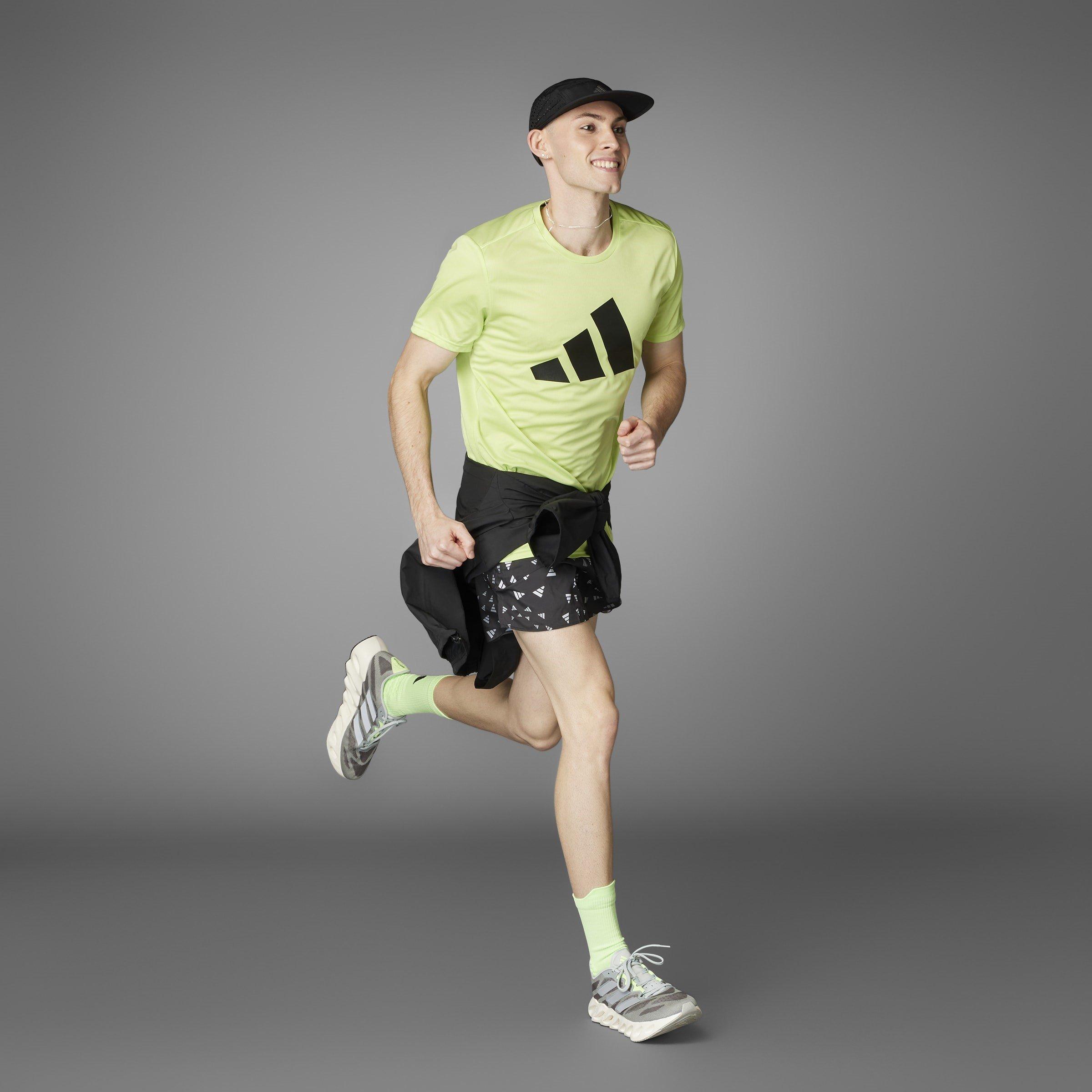 Pulse Lime - adidas - Run It Mens Running T Shirt - 10