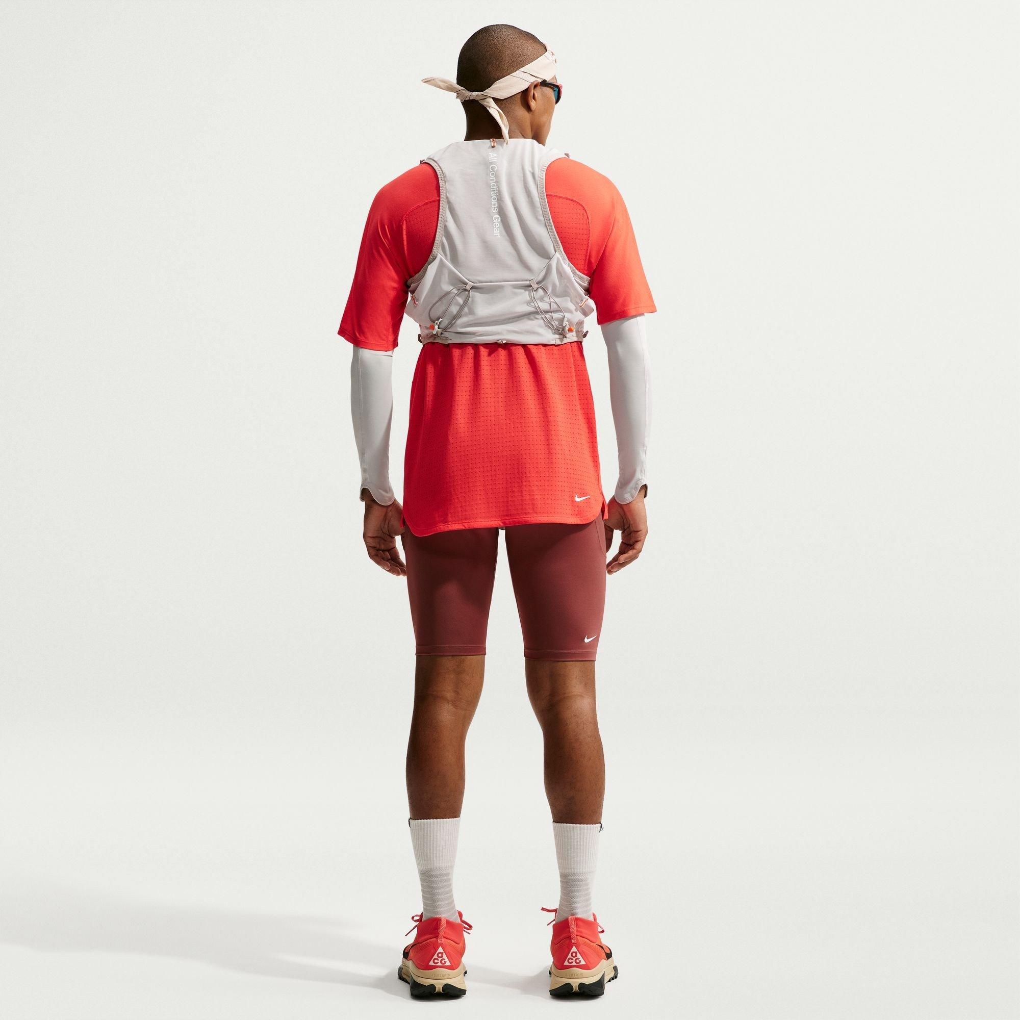 Rood/Wit - Nike - Men's Short Sleeve Running T-Shirt - 5
