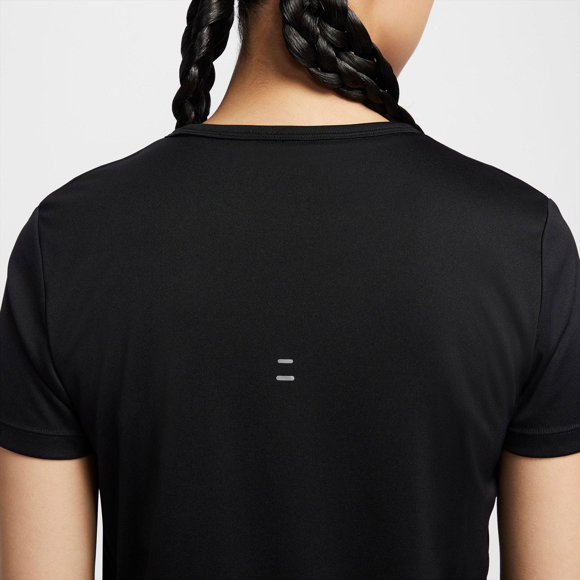 Black/Silver - Nike - Women's Tempo Dri-FIT Short-Sleeve T-Shirt - 5