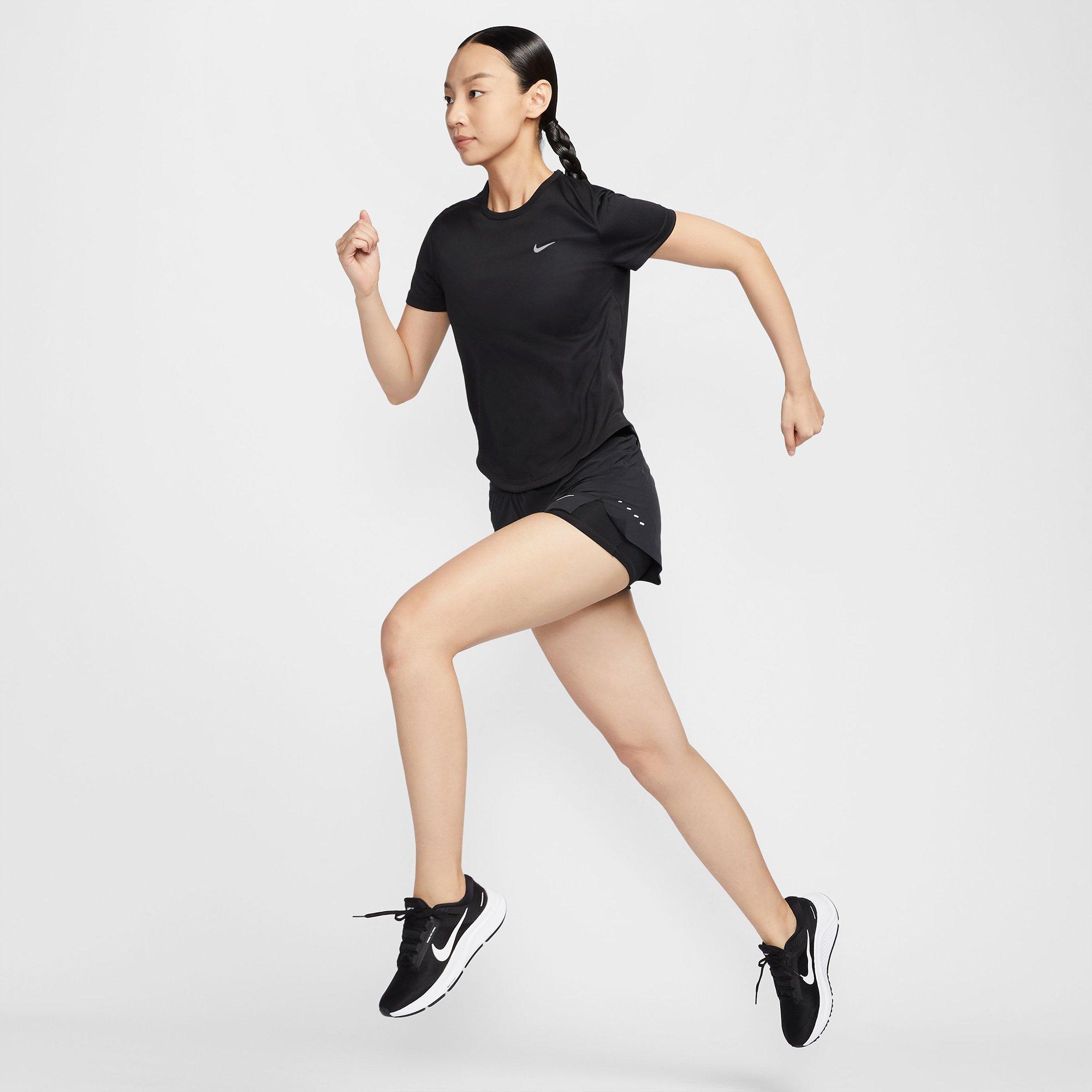 Black/Silver - Nike - Women's Tempo Dri-FIT Short-Sleeve T-Shirt - 10