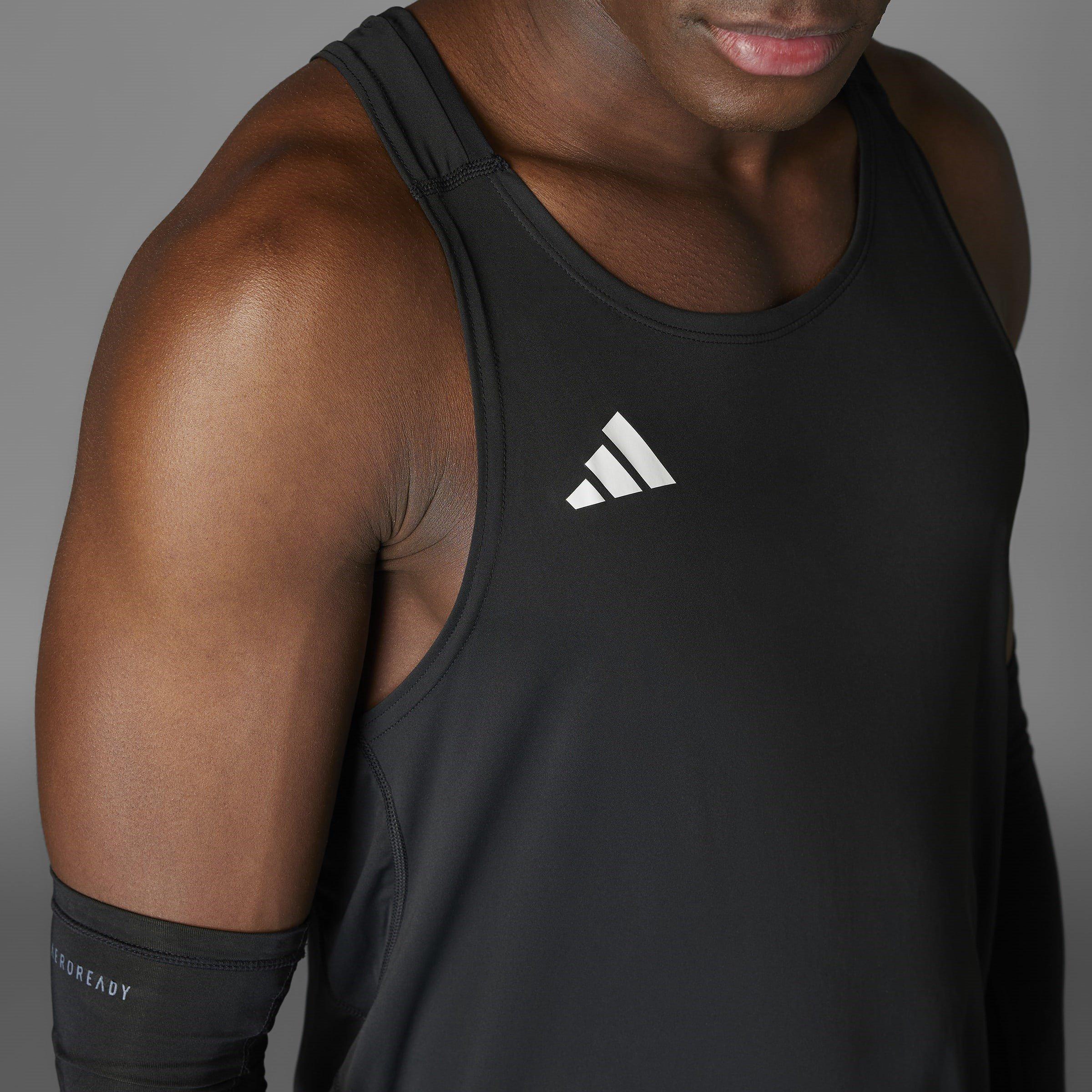 Black - adidas - Essentials Adizero Running Singlet Men - 12