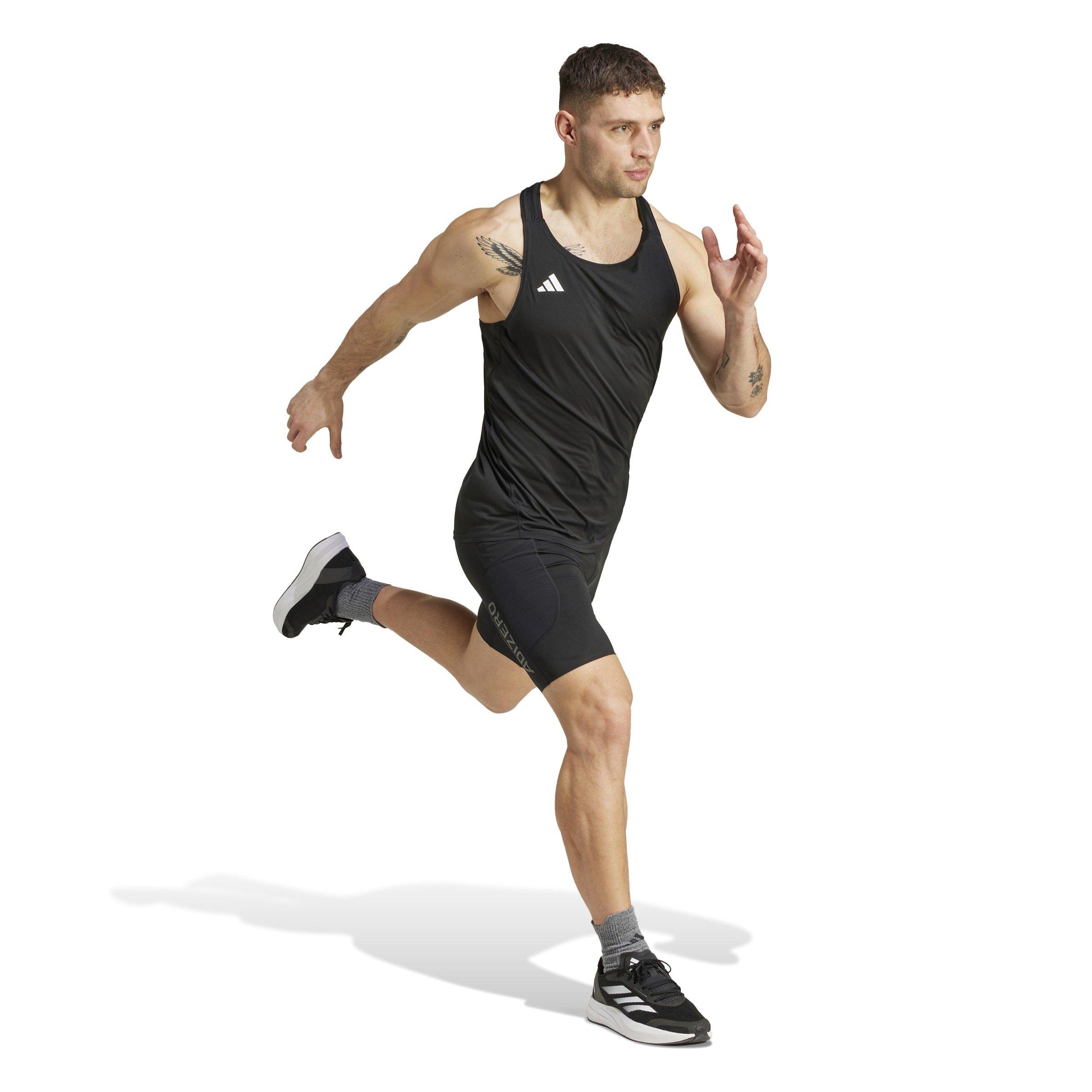 Black - adidas - Essentials Adizero Running Singlet Men - 5