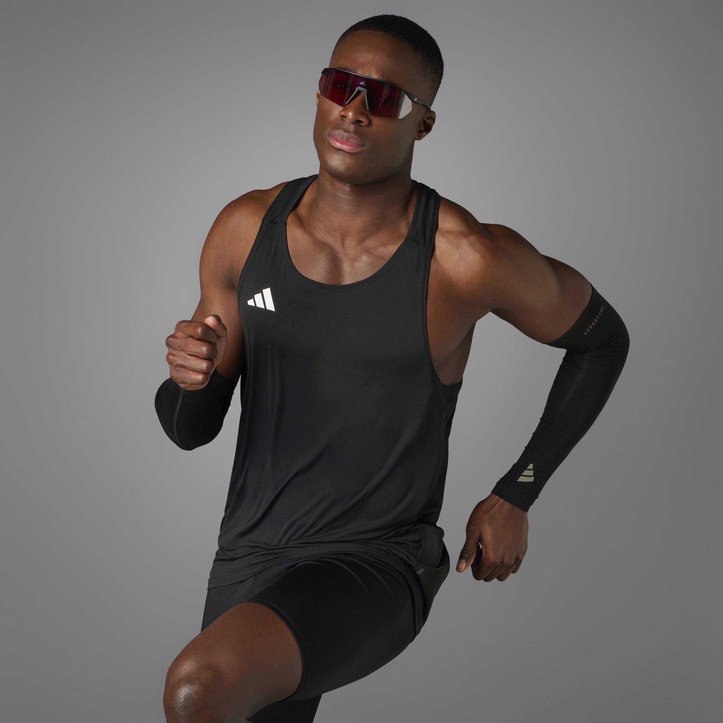 Black - adidas - Essentials Adizero Running Singlet Men - 9
