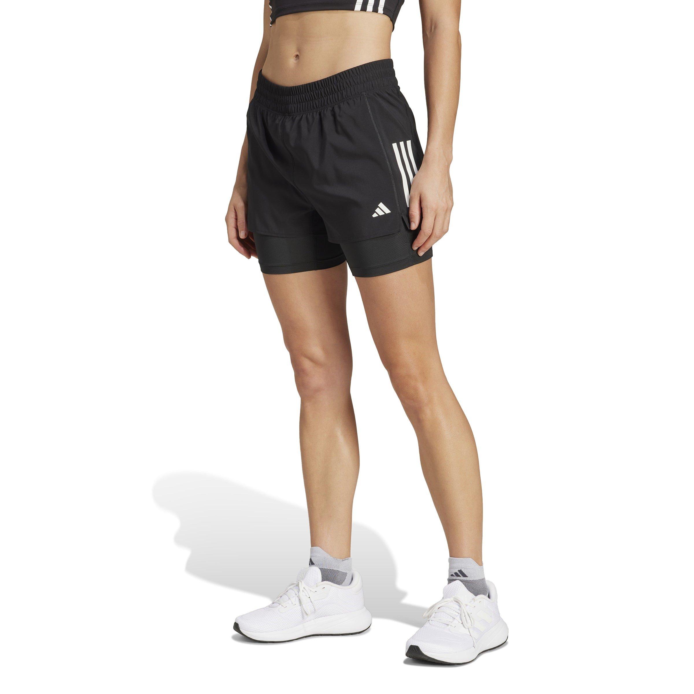 Black - adidas - Own the Run CLIMACOOL 2-in-1 Shorts Womens - 2