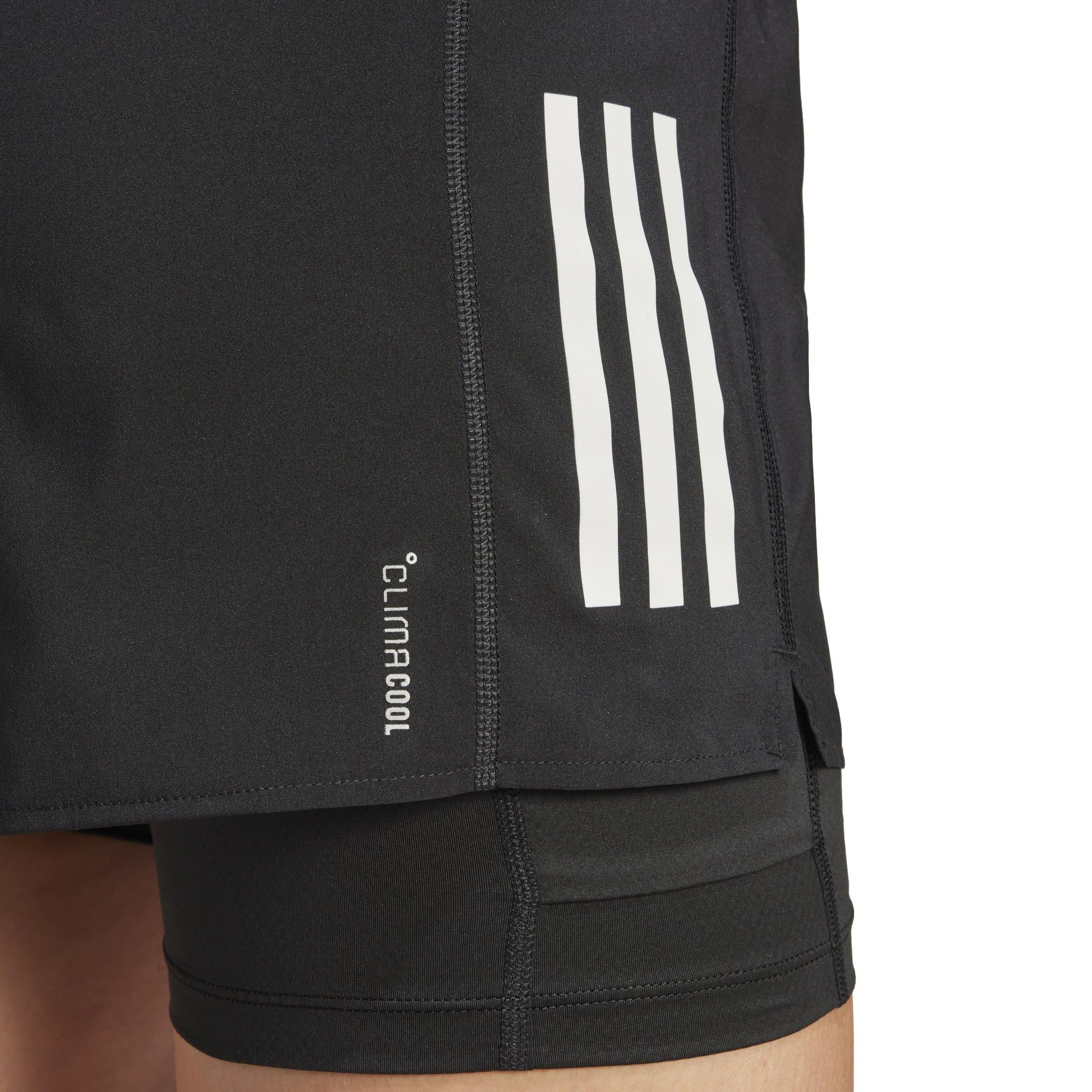 Black - adidas - Own the Run CLIMACOOL 2-in-1 Shorts Womens - 6