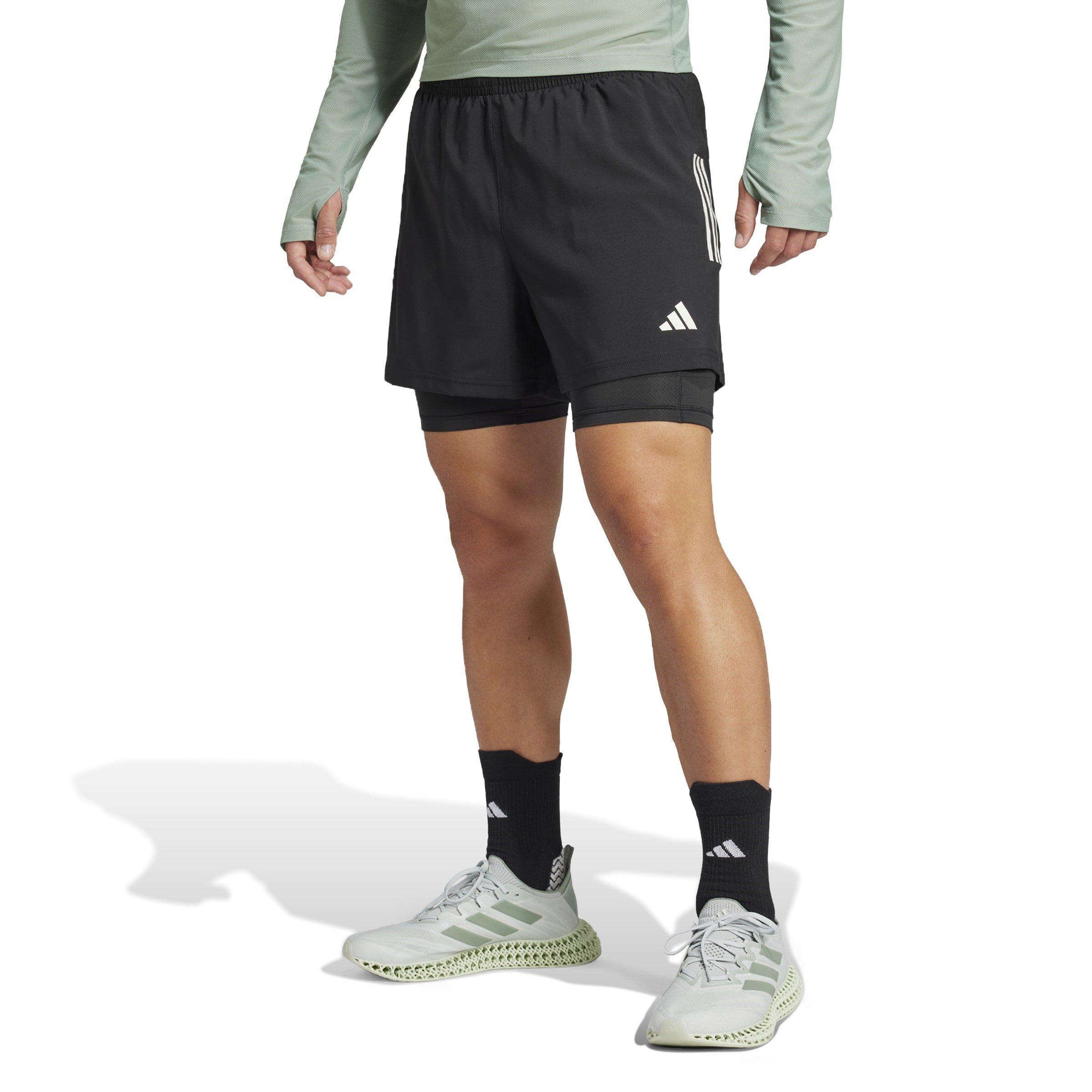 Black - adidas - Own the Run CLIMACOOL 2-in-1 Shorts - 2