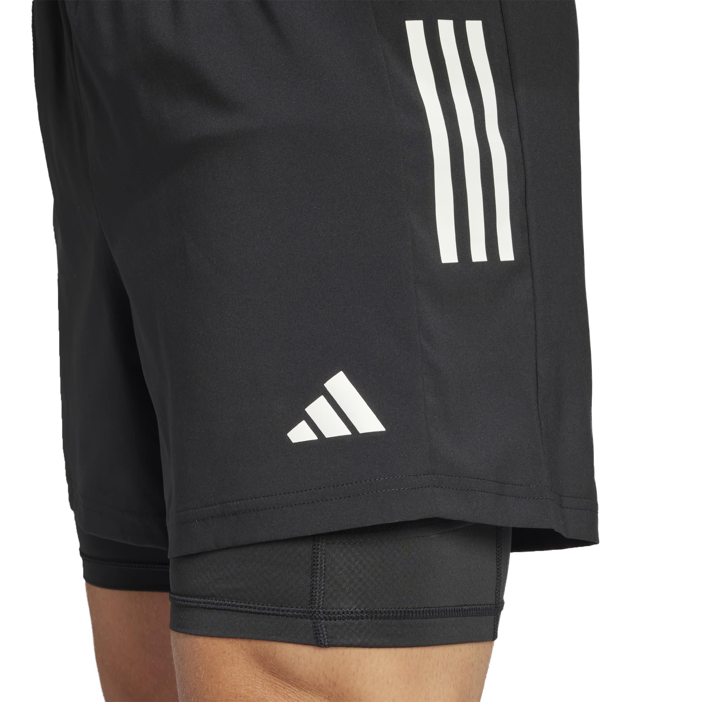Black - adidas - Own the Run CLIMACOOL 2-in-1 Shorts - 5