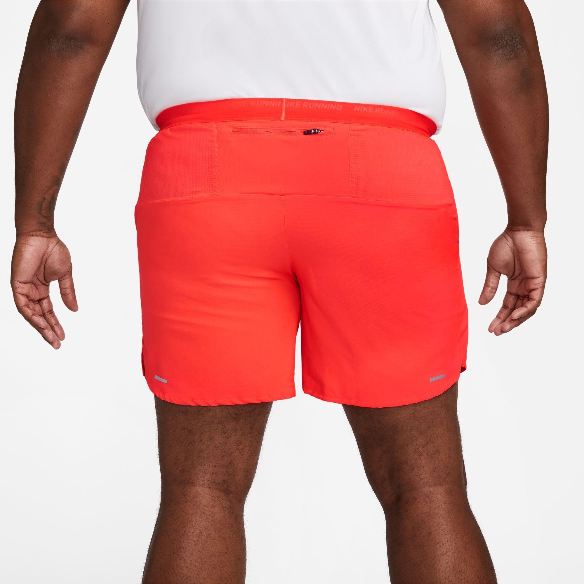 Bright Crimson - Nike - Dri-FIT Stride Men's 7 Brief-Lined Running Shorts - 1