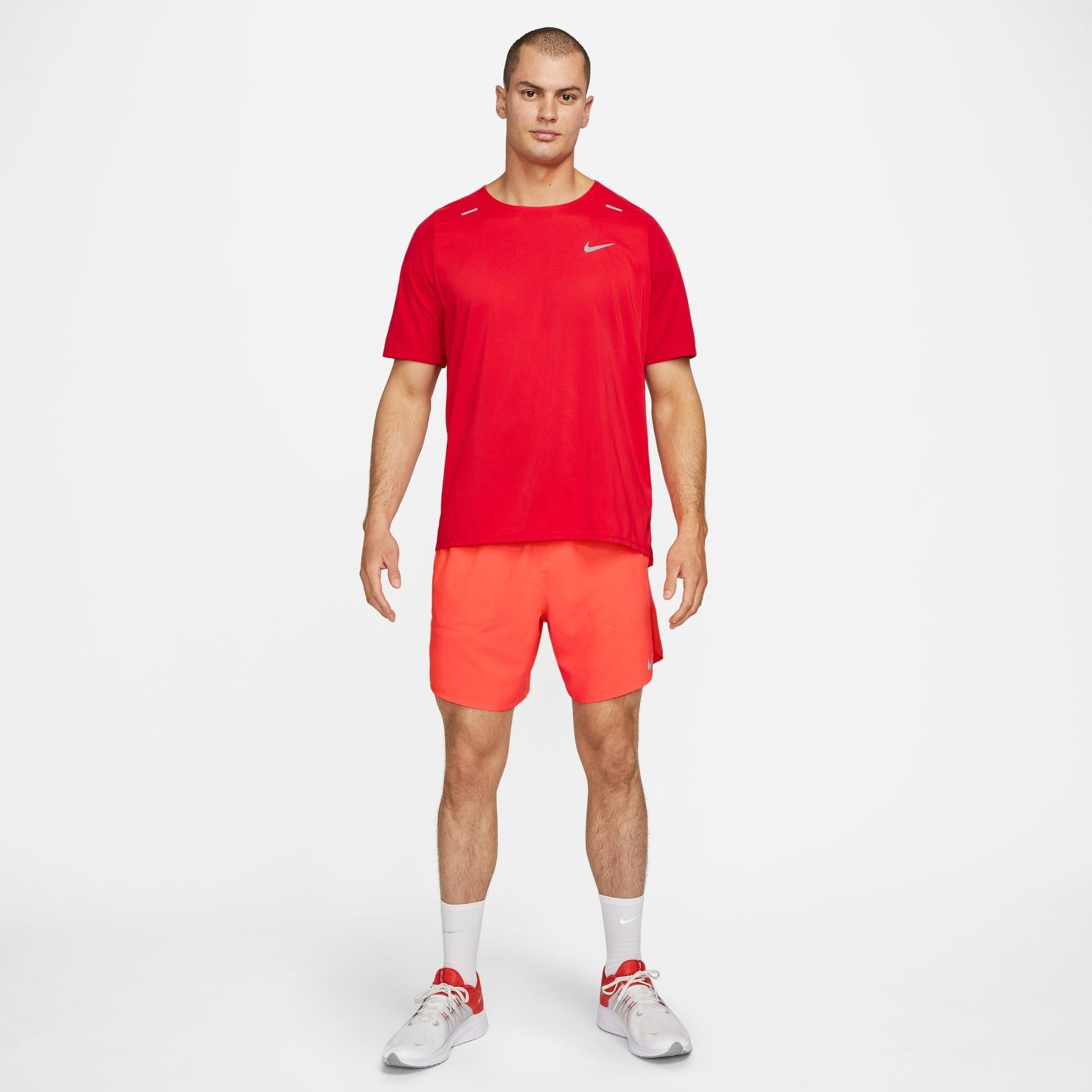 Svijetlo grimizno - Nike - Dri-FIT Stride Men's 7 Brief-Lined Running Shorts - 8
