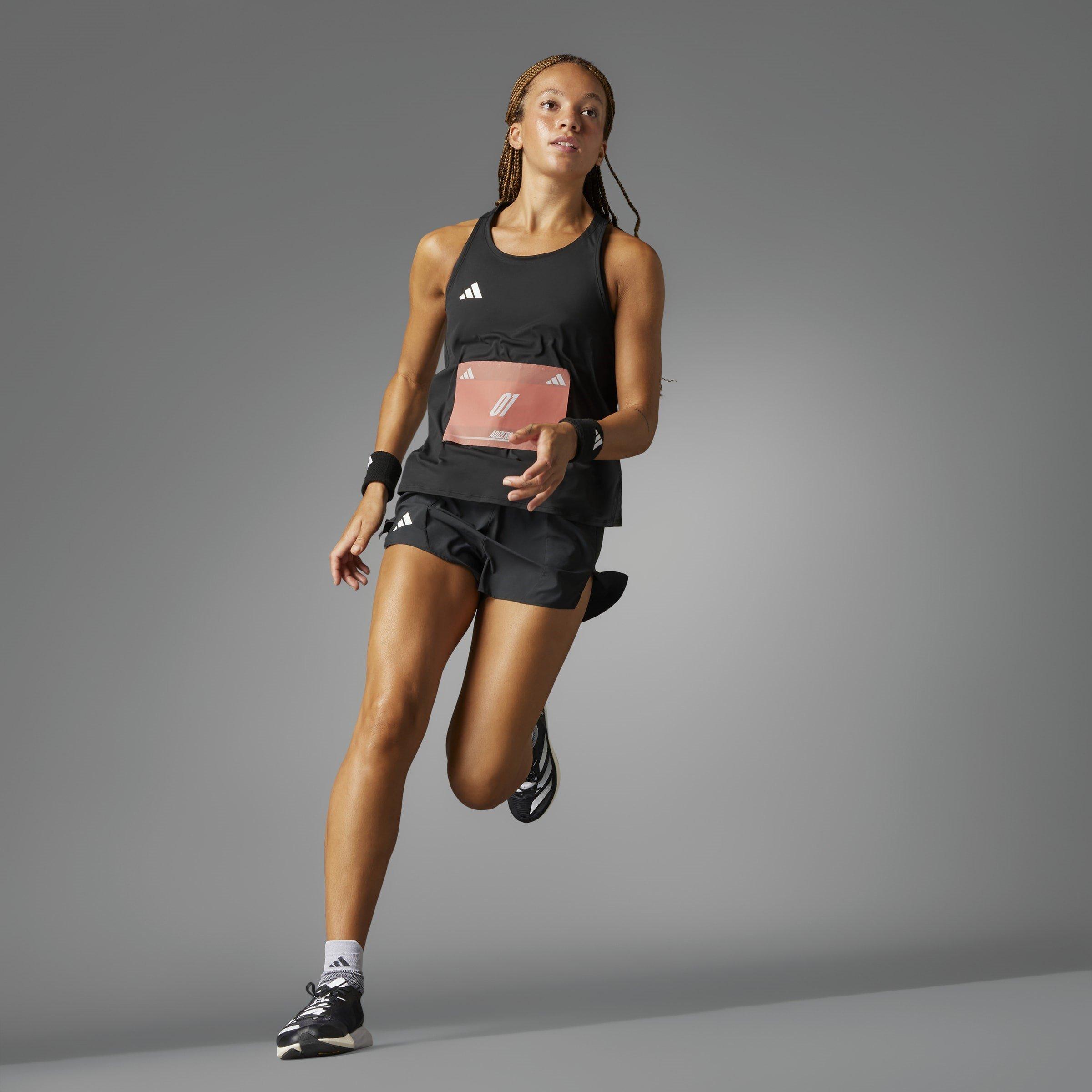 Black - adidas - Adizero Essentials Running Short Womens - 13