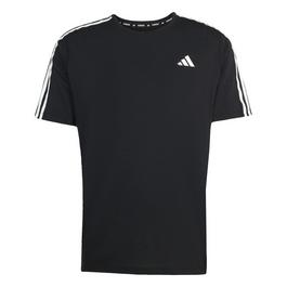 adidas Own the Run 3-Stripes Mens Performance T-Shirt