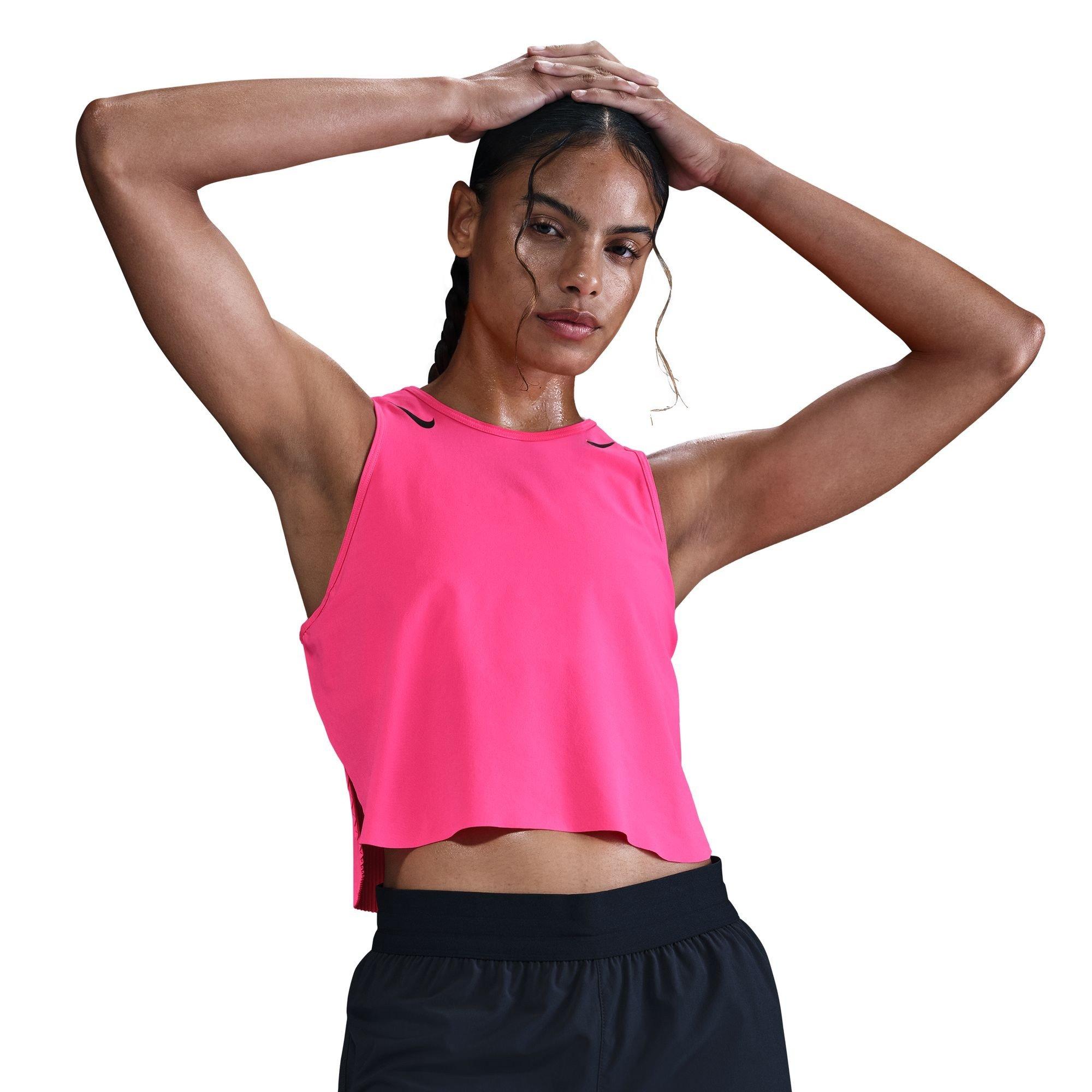 Pink/Black - Nike - Women's AeroSwift Running Vest - 3