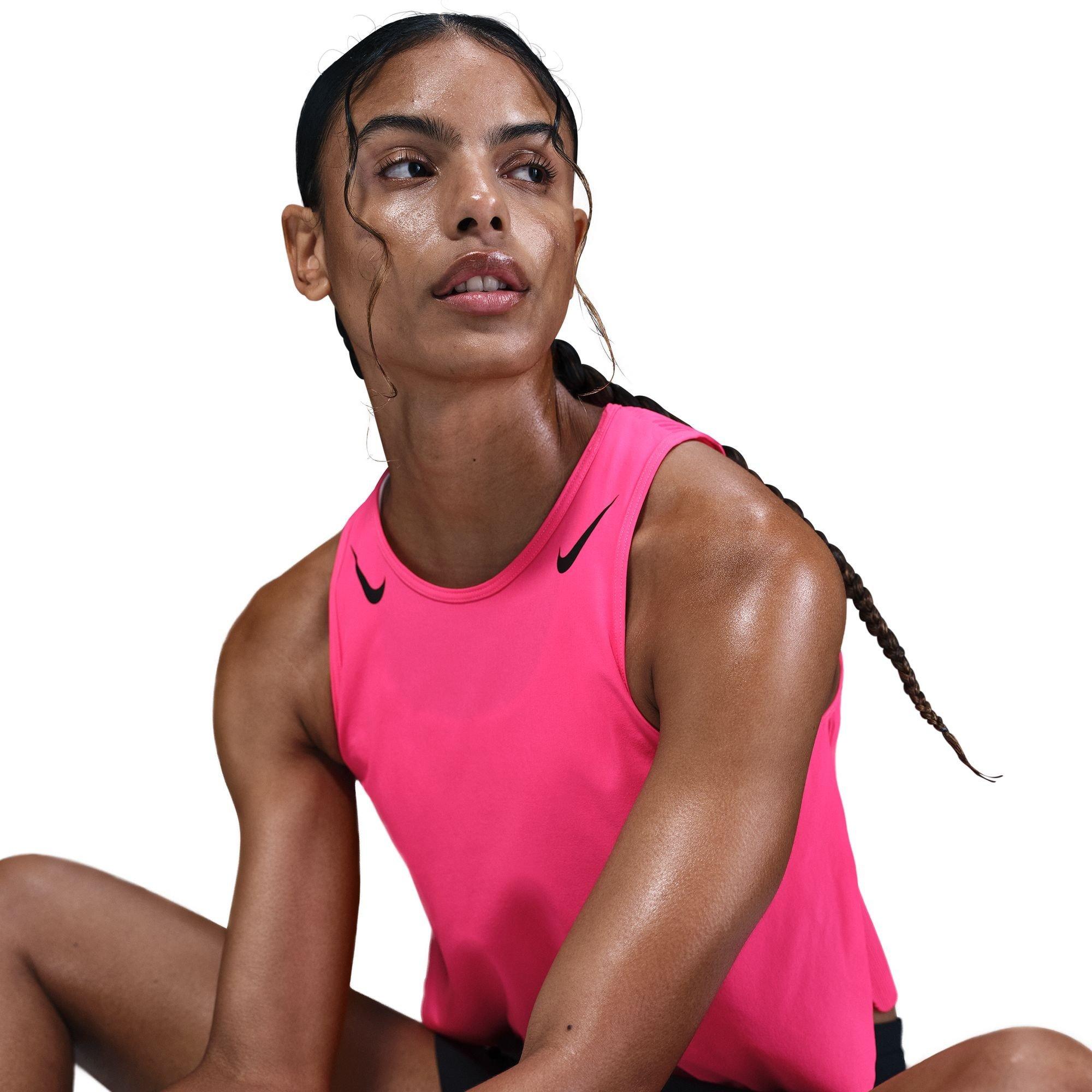 Pink/Black - Nike - Women's AeroSwift Running Vest - 5
