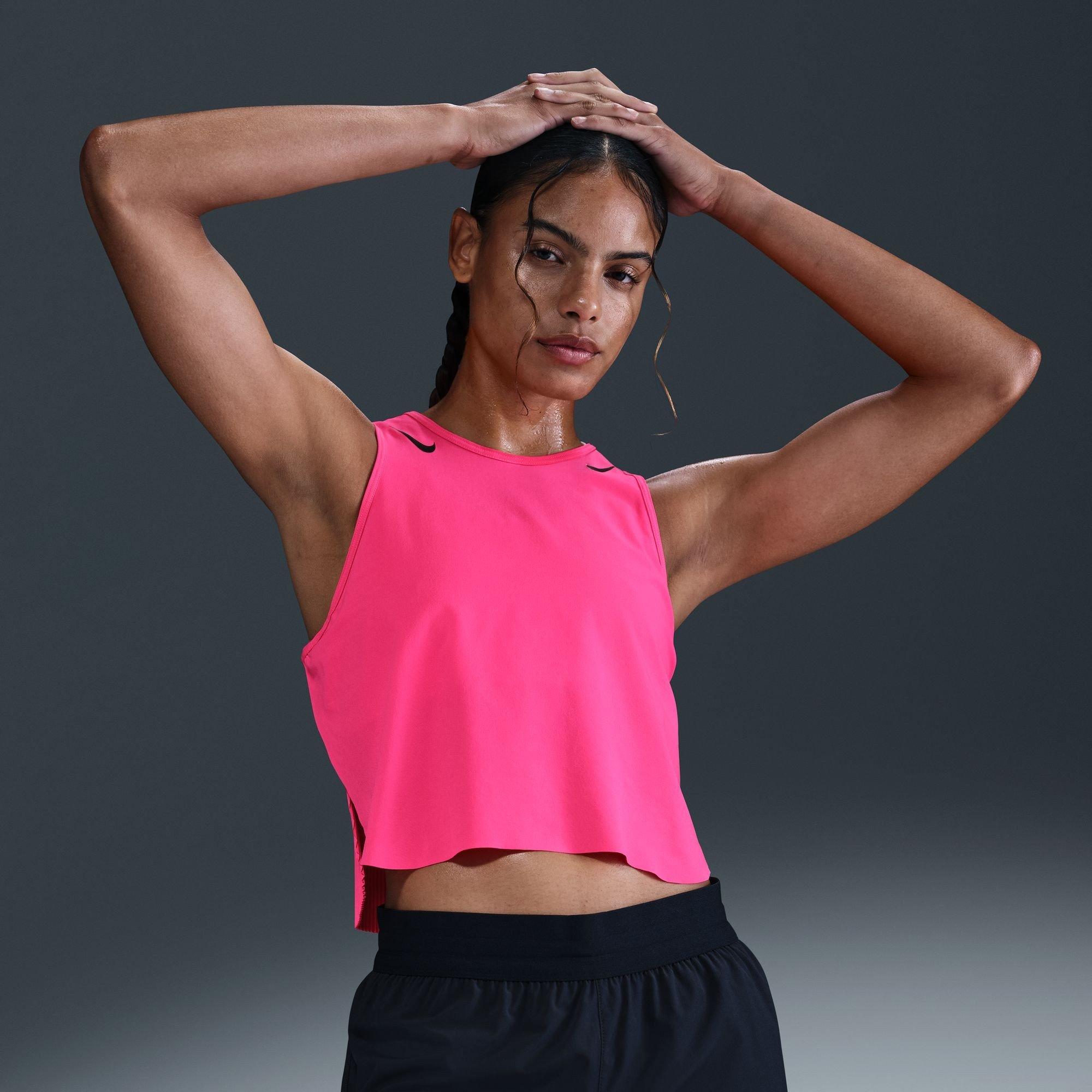 Pink/Black - Nike - Women's AeroSwift Running Vest - 6