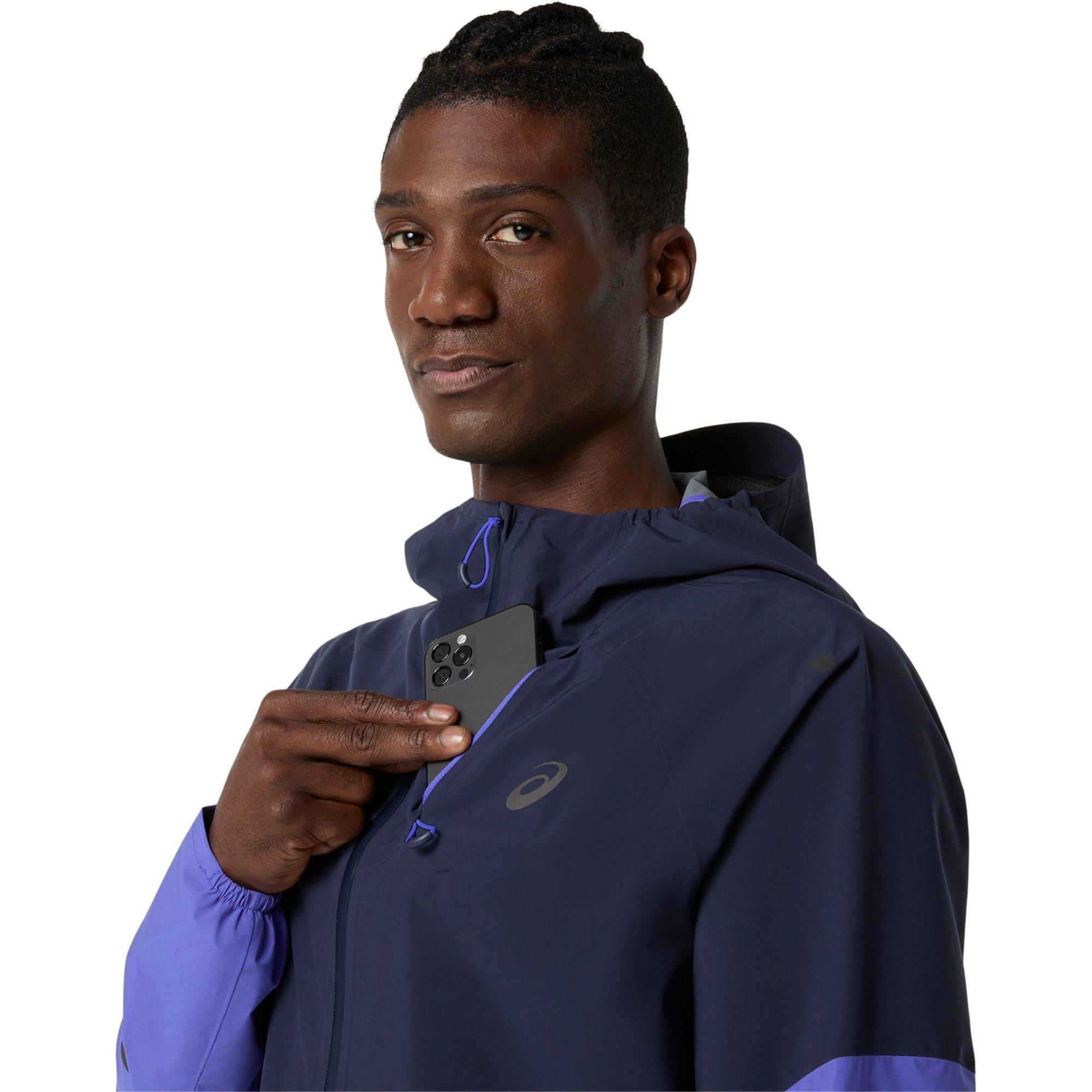 Cobalt Brst/Blk - Asics - Metarun Legend Jacket Running Mens - 6