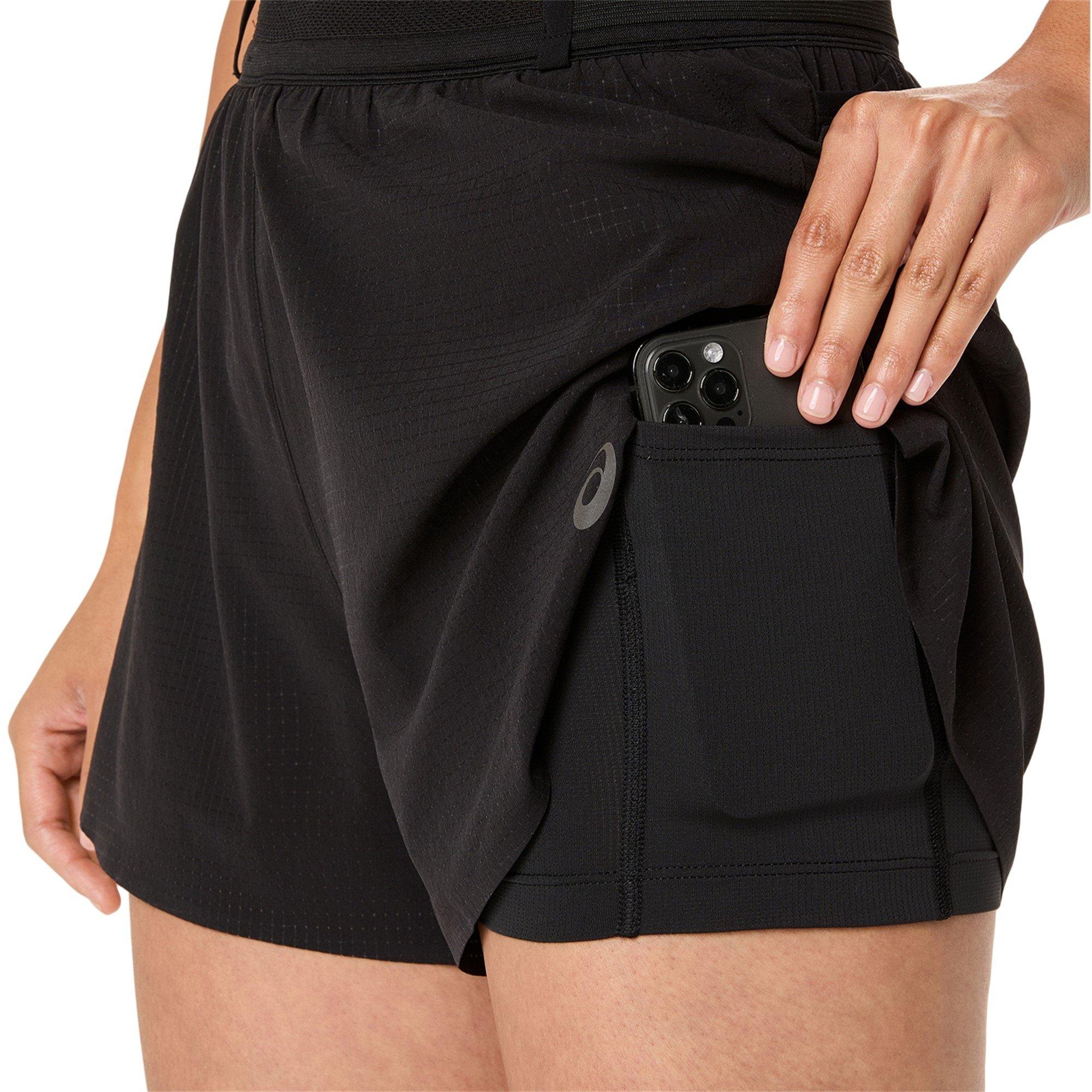 Performnc Black - Asics - Metarun Split Shorts Running Short Womens - 4