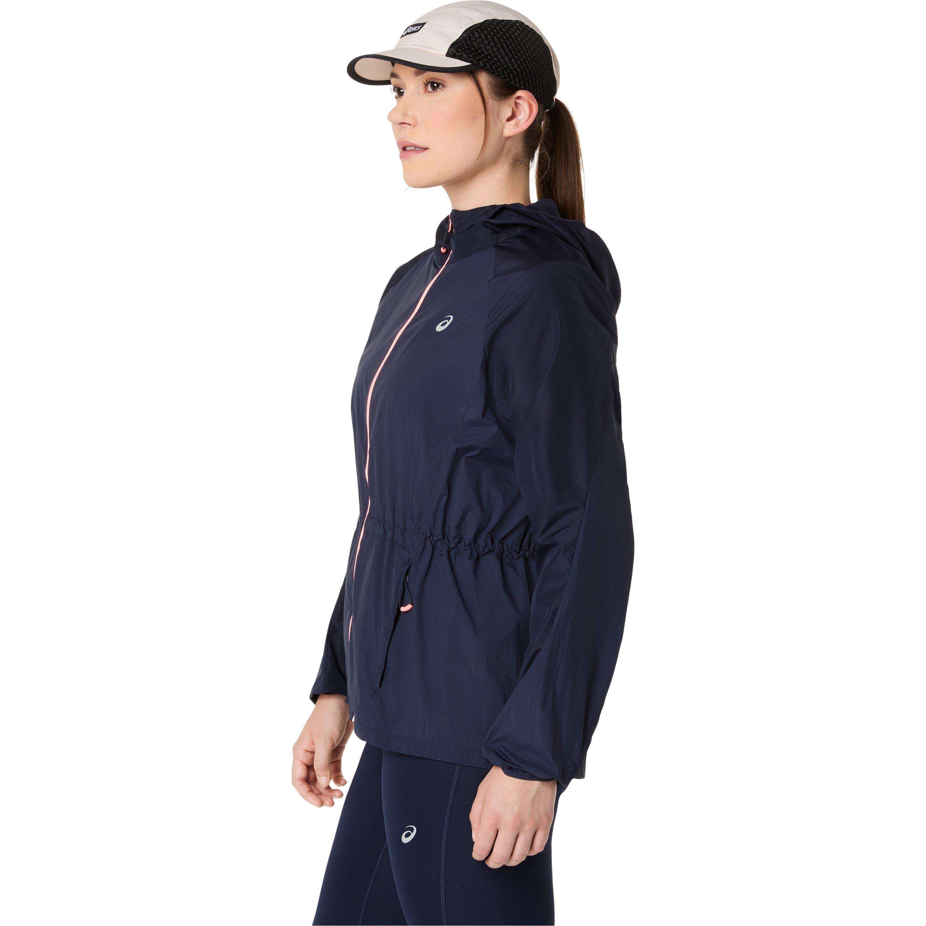 Asics Women's Road Packable Running Jacket - Midnight - 14 (L)