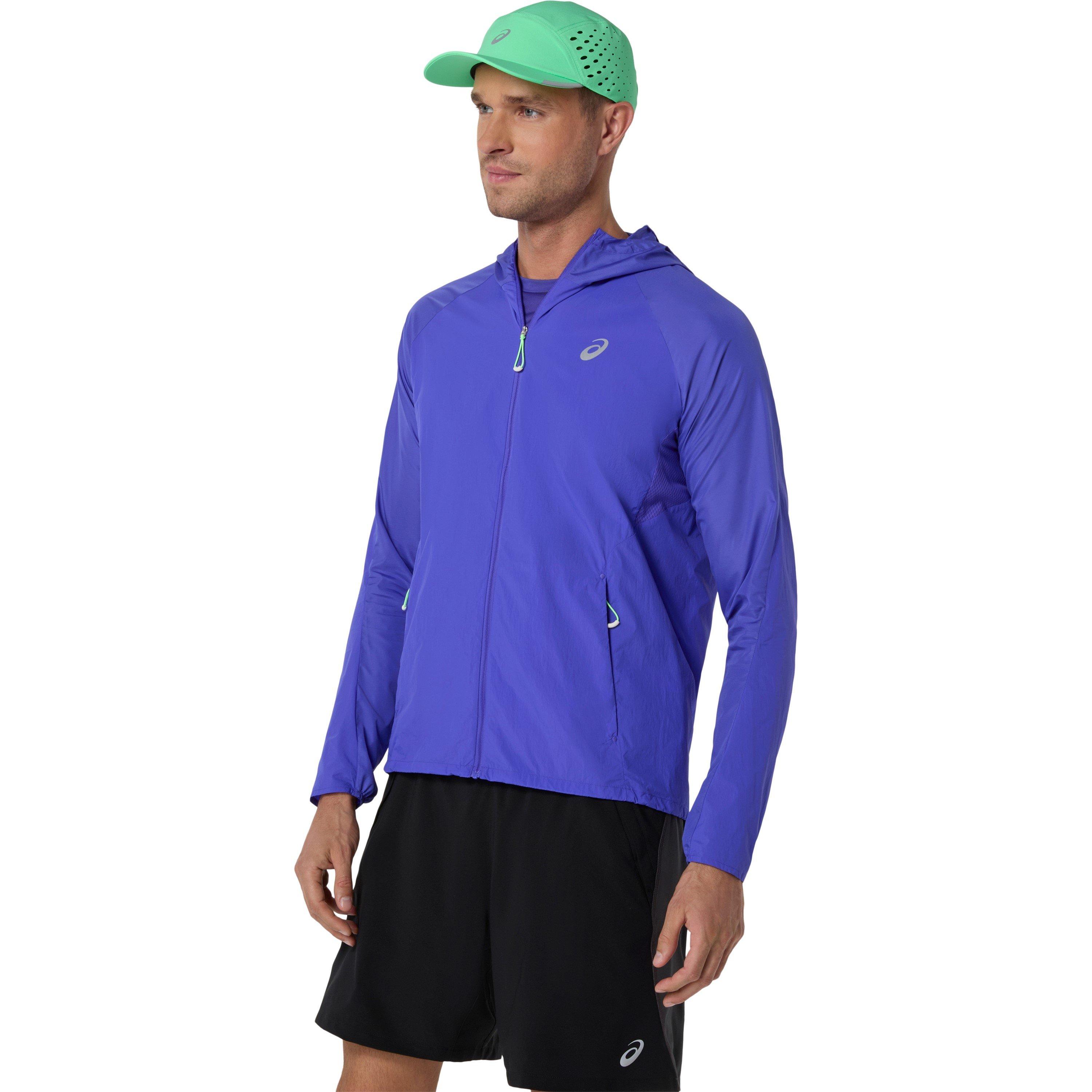 Asics Men's Road Packable Performance Running Jacket - Cobalt - XL