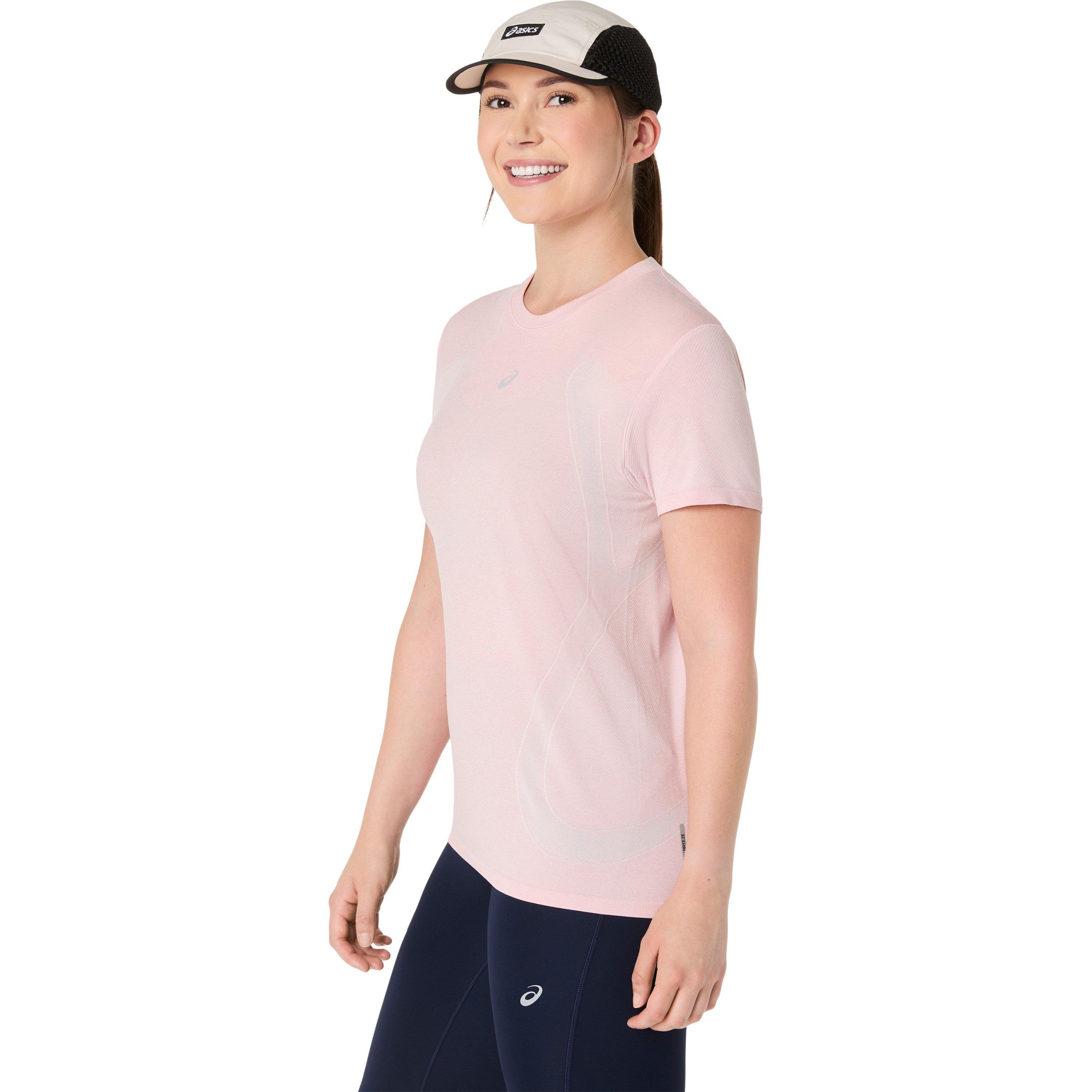 Sun Coral - Asics - Women's Road Seamless Short Sleeve Performance Running Top - 1