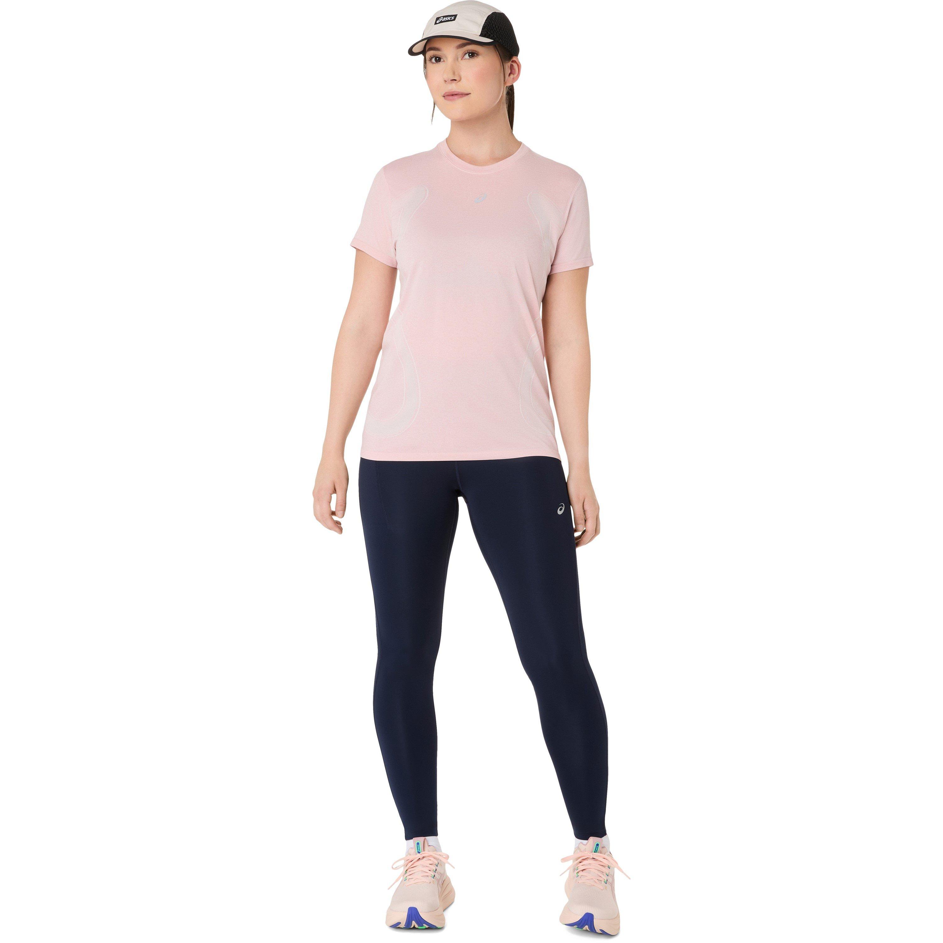 Sun Coral - Asics - Road Seamless Ss Top Running Womens - 3