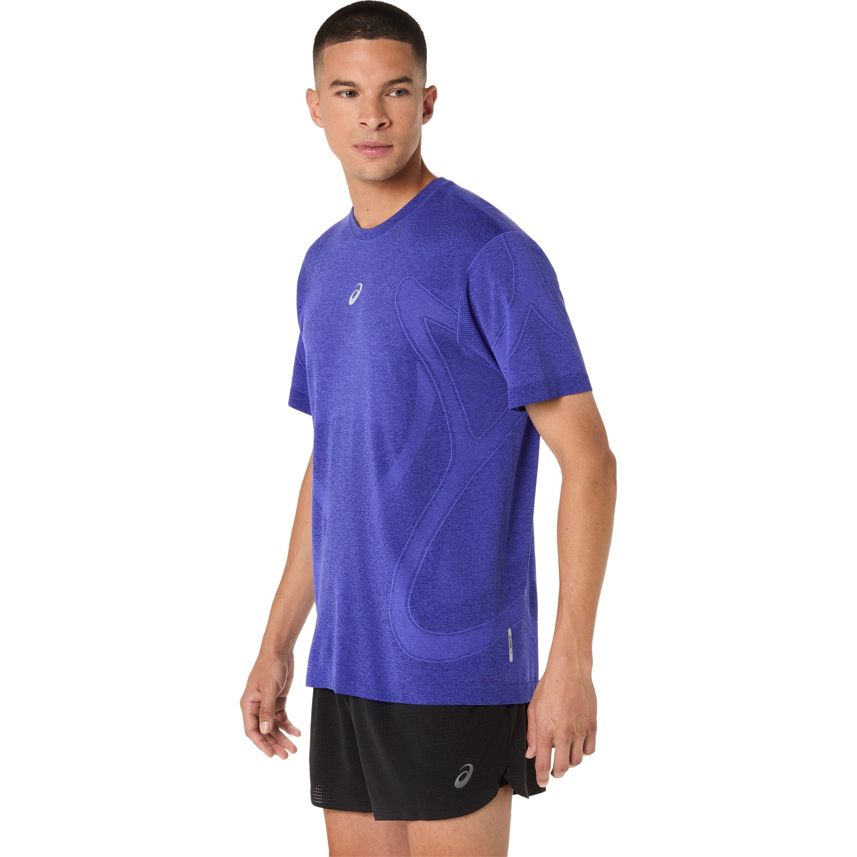Cobalt - Asics - Road Seamless Ss Top Running Mens - 1