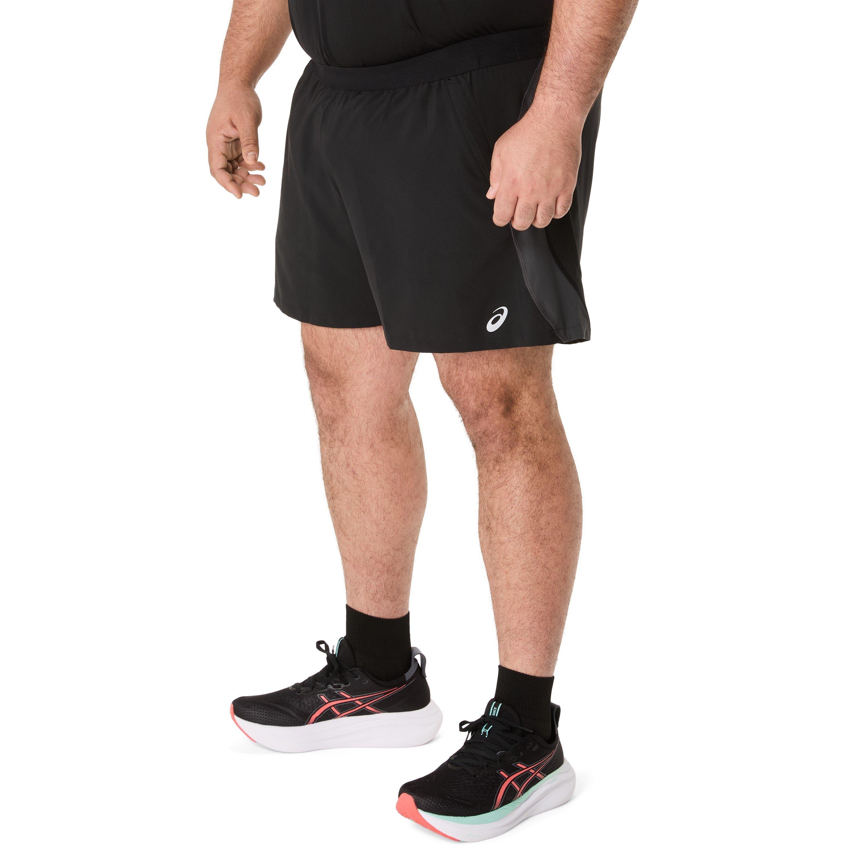 Perf Black/Grey - Asics - Men's Road Performance Running Shorts - 1