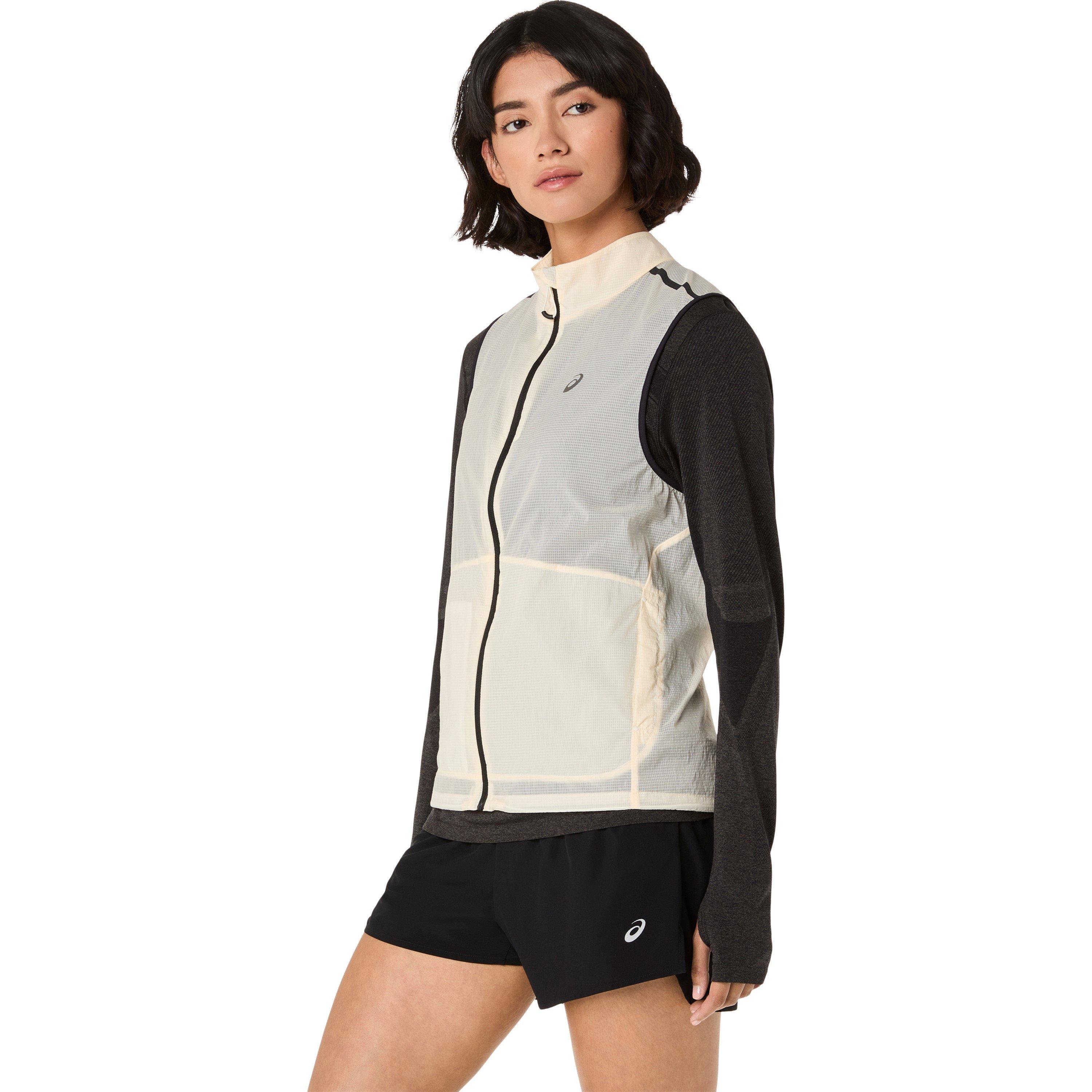 Cream - Asics - Women's Metarun Packable Performance Running Gilet - 1