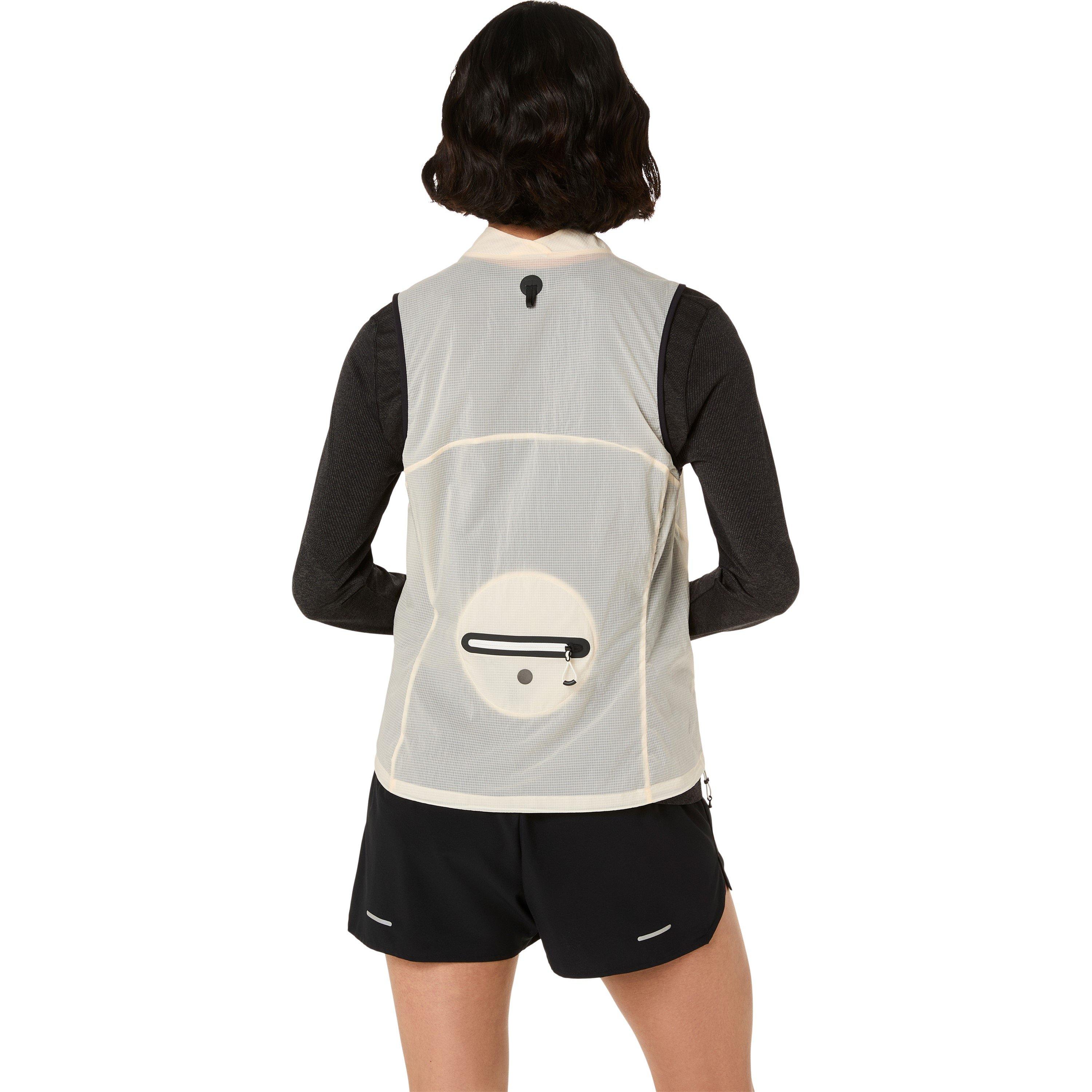 Cream - Asics - Metarun Packable Gilet Running Jacket Womens - 2