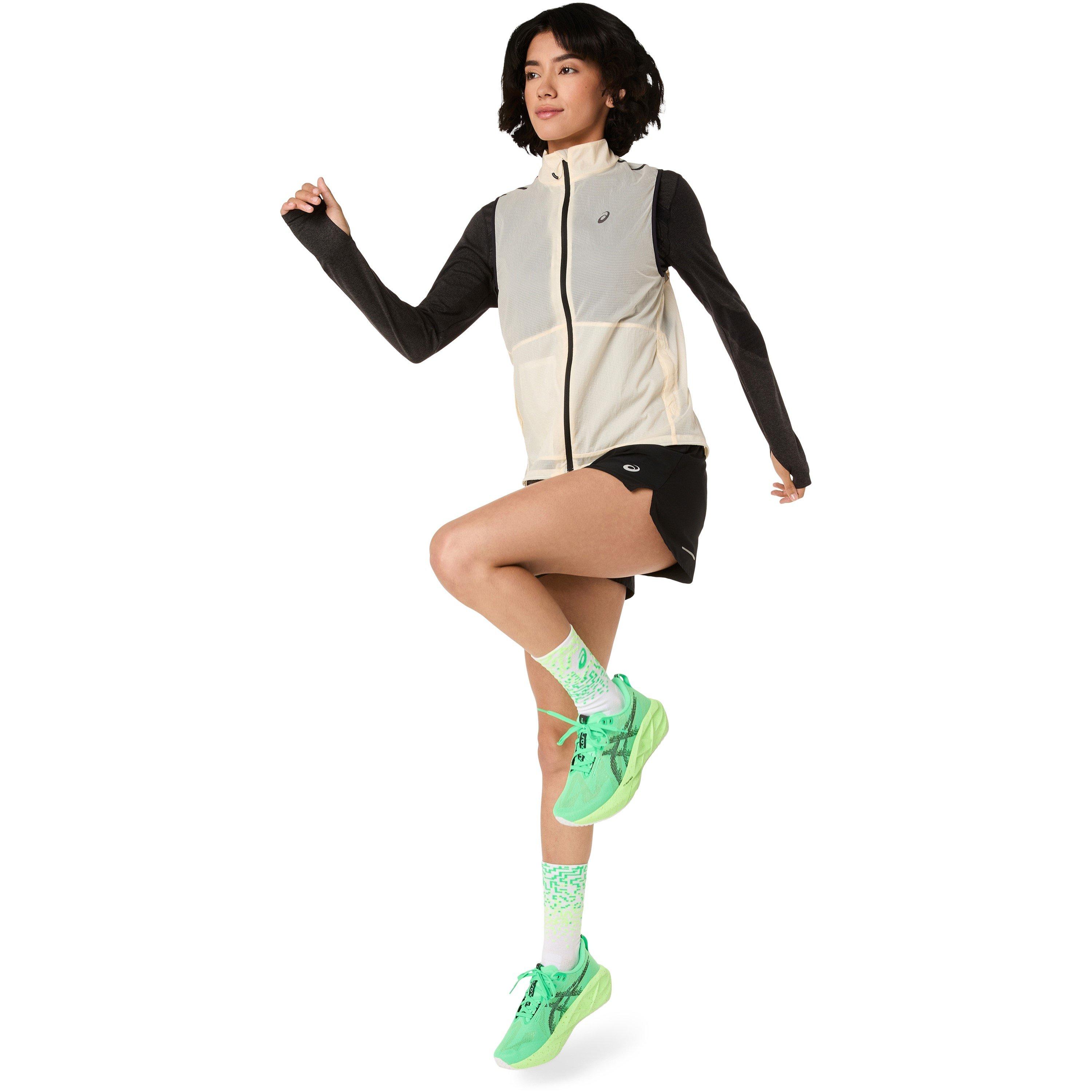 Cream - Asics - Metarun Packable Gilet Running Jacket Womens - 3