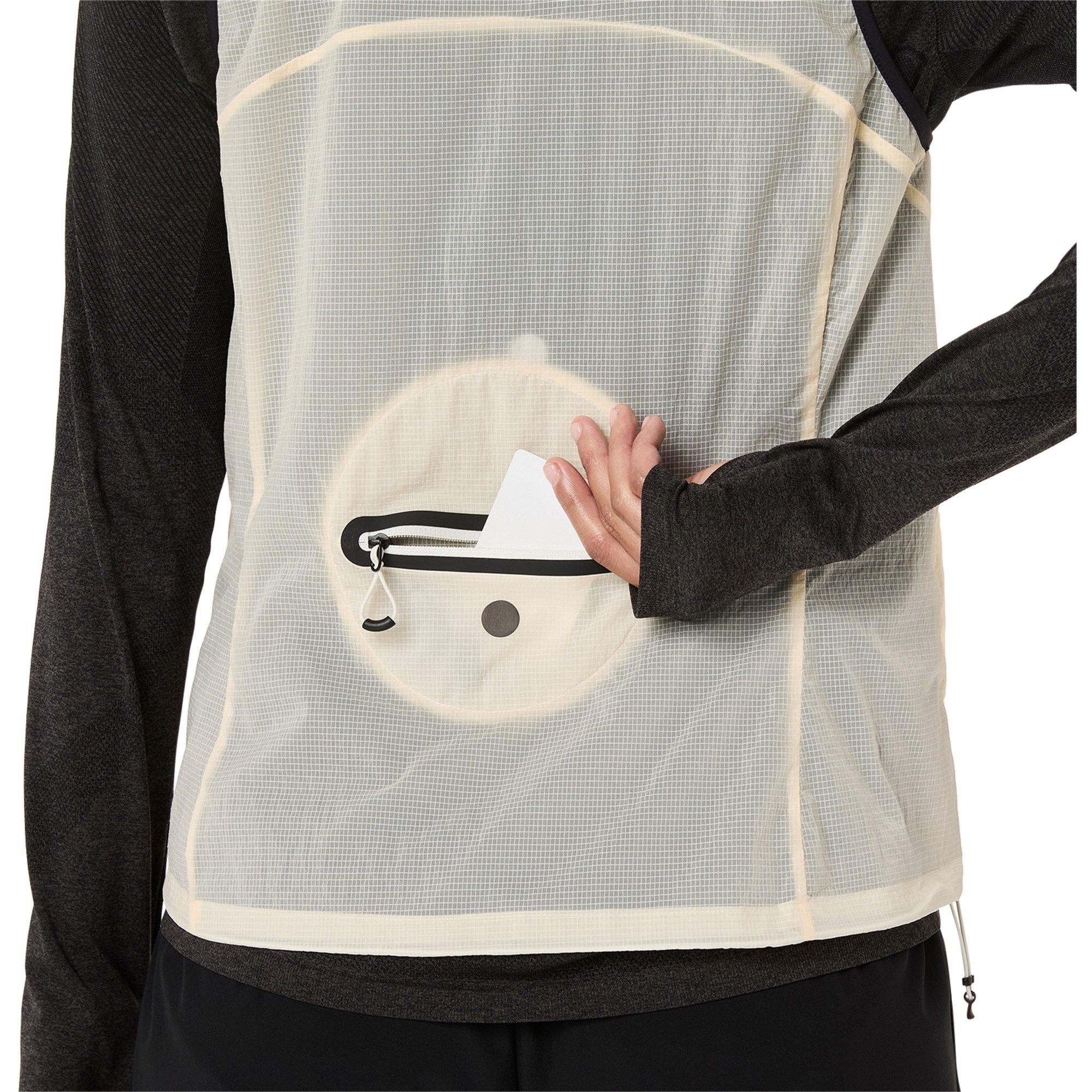 Cream - Asics - Metarun Packable Gilet Running Jacket Womens - 6