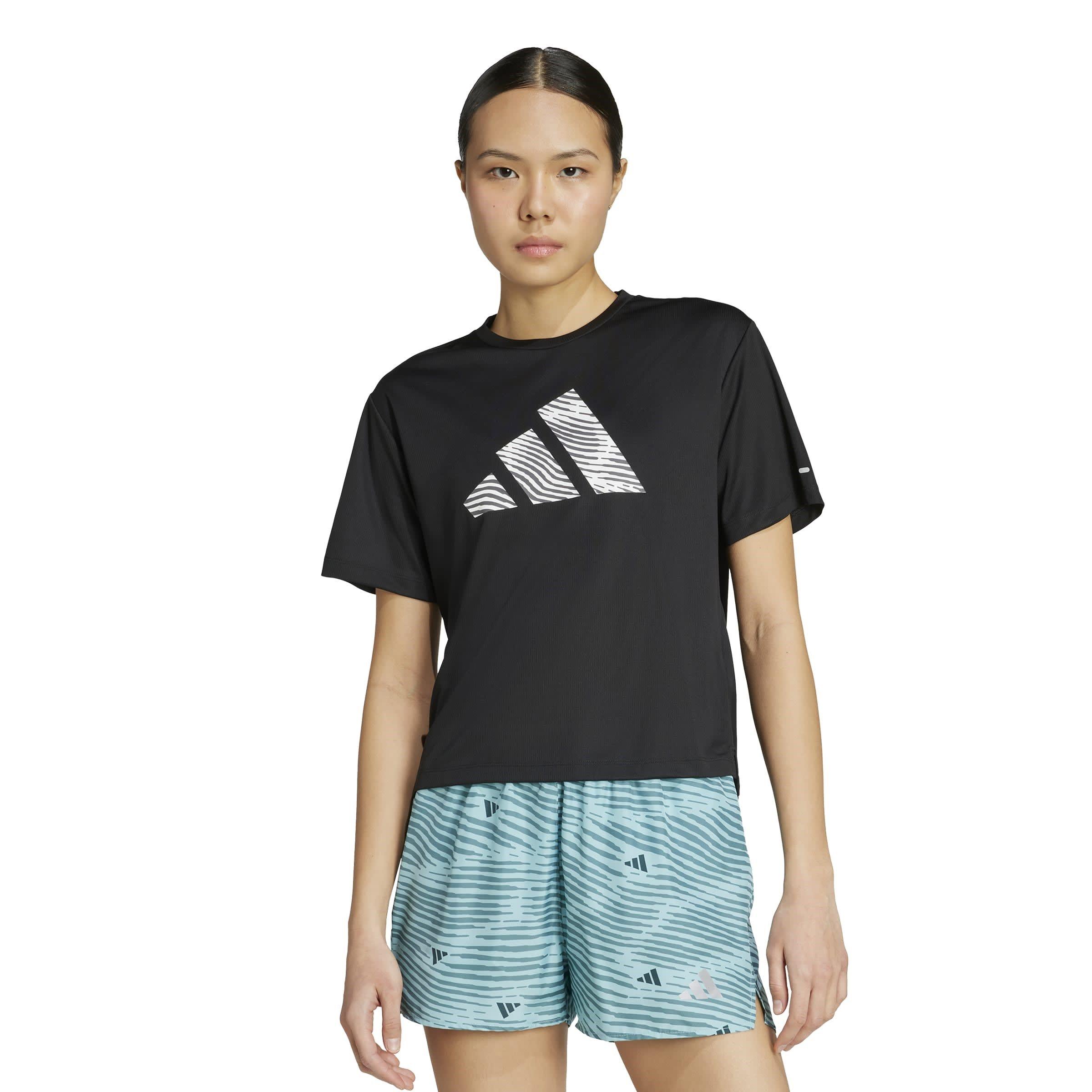 Black - adidas - adi365 Short-Sleeve Performance Running Top - 2