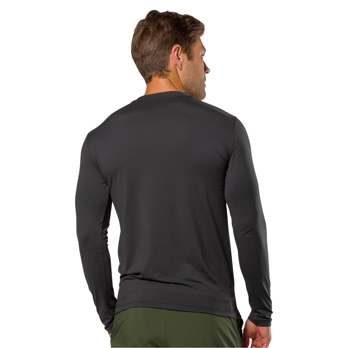 Solid Black - Nathan - Men's Dash Long-Sleeve Performance Running Top - 2