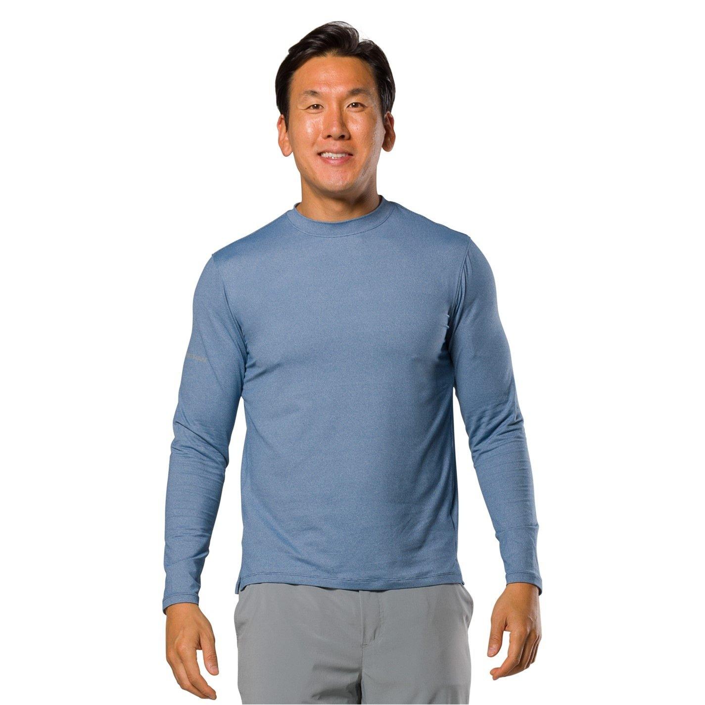 Nathan Men's Dash Long-Sleeve Performance Running Top - Sailor Blue - Small