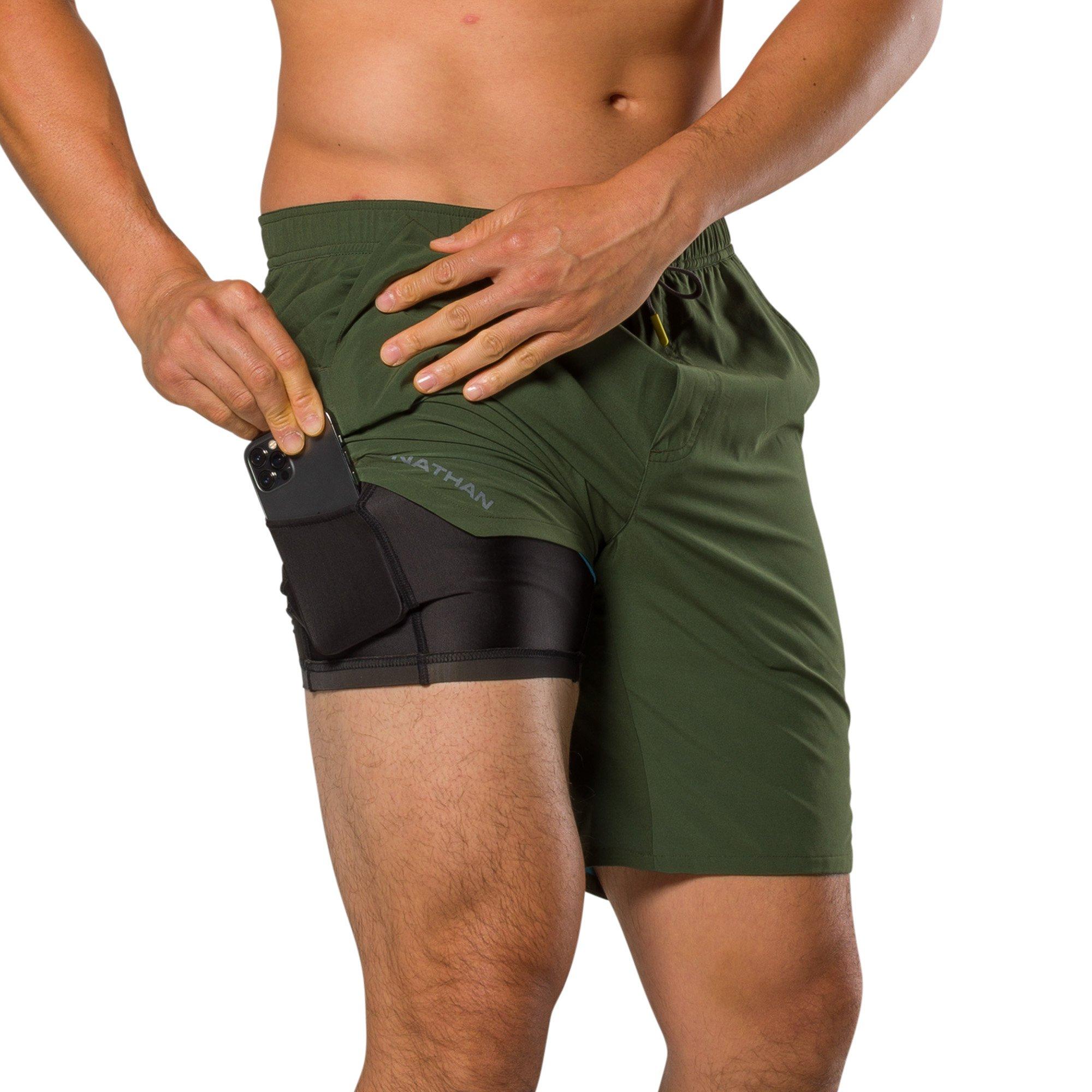 Forest Green - Nathan - Performance Running Shorts - 3