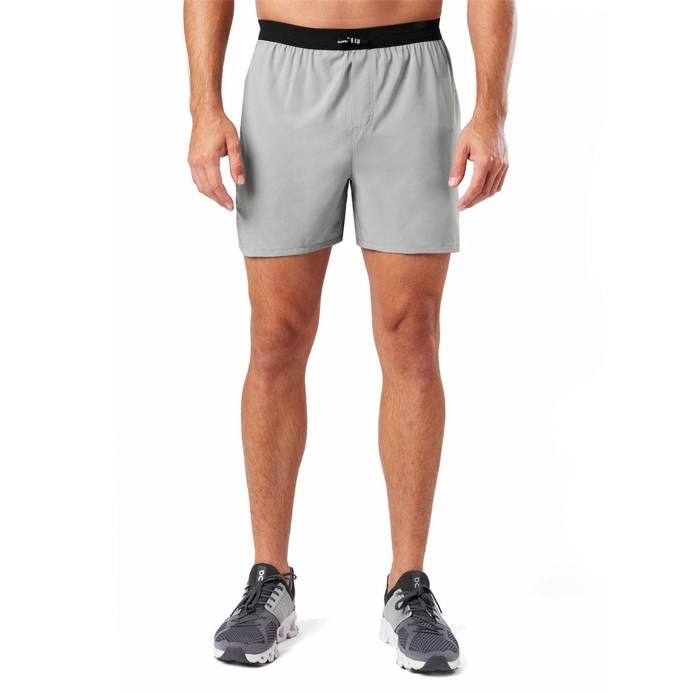 Monument Grey - Nathan - Men's Performance Running Shorts - 1