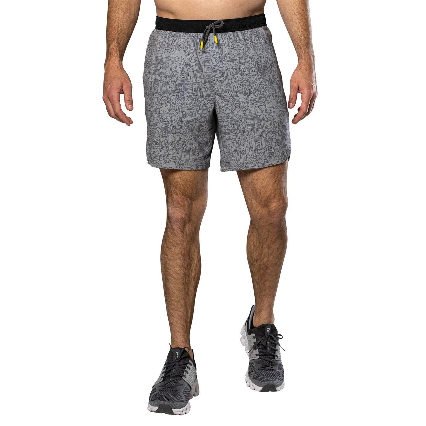 Nathan Men's Performance Running Shorts - Signature Grey - Small